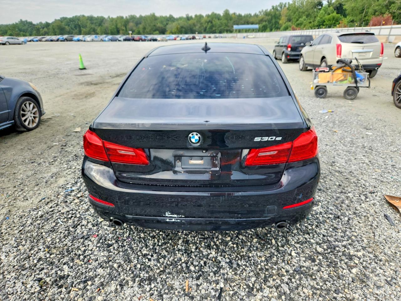 2018 Bmw 530e Синий vin: WBAJA9C57JB033206