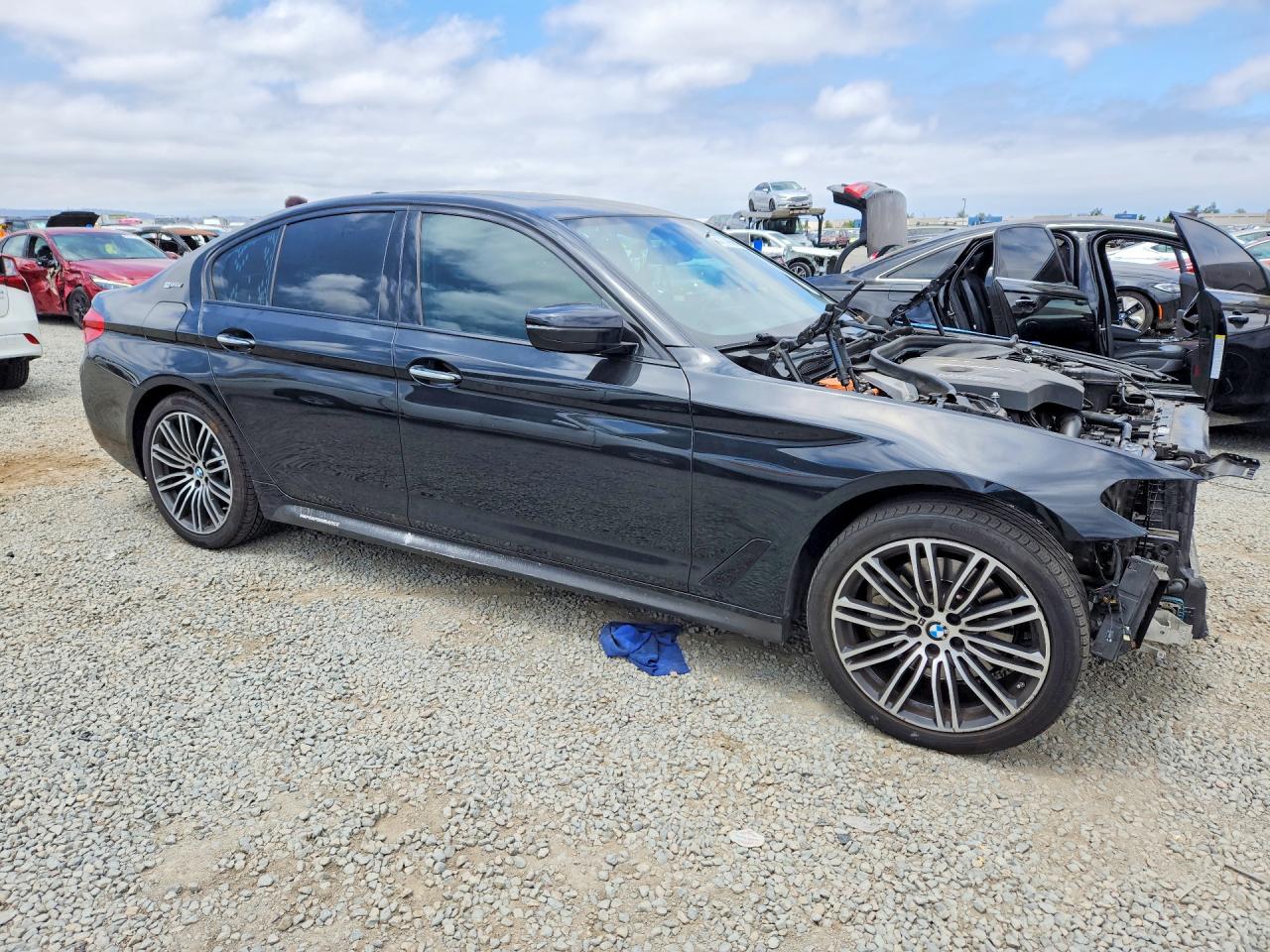 2018 Bmw 530e Black vin: WBAJA9C58JB251669
