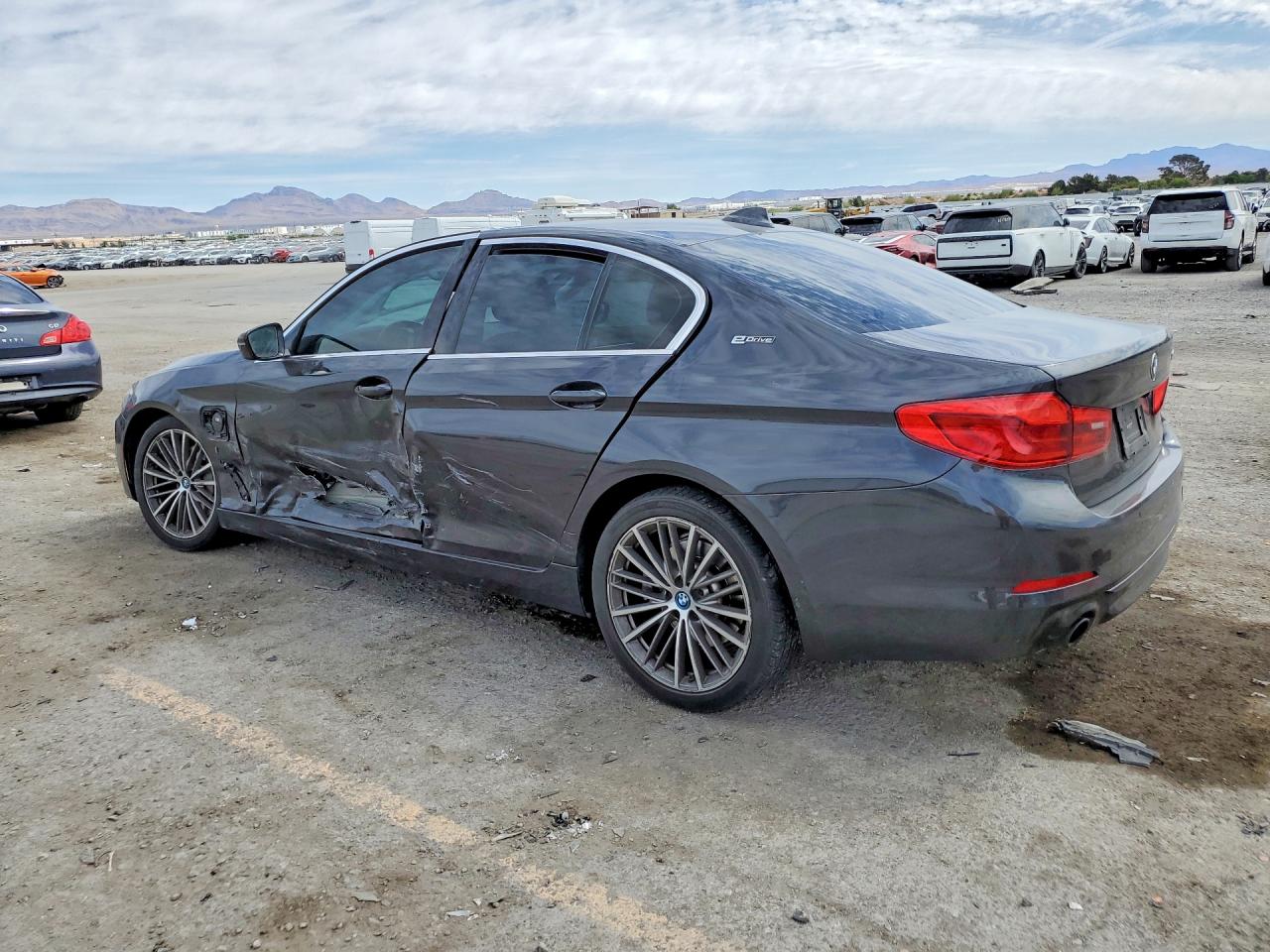 2019 Bmw 530e Gray vin: WBAJA9C59KB392932