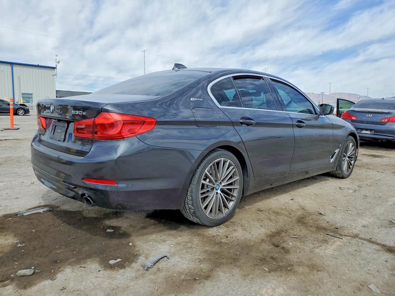 2019 Bmw 530e Gray vin: WBAJA9C59KB392932