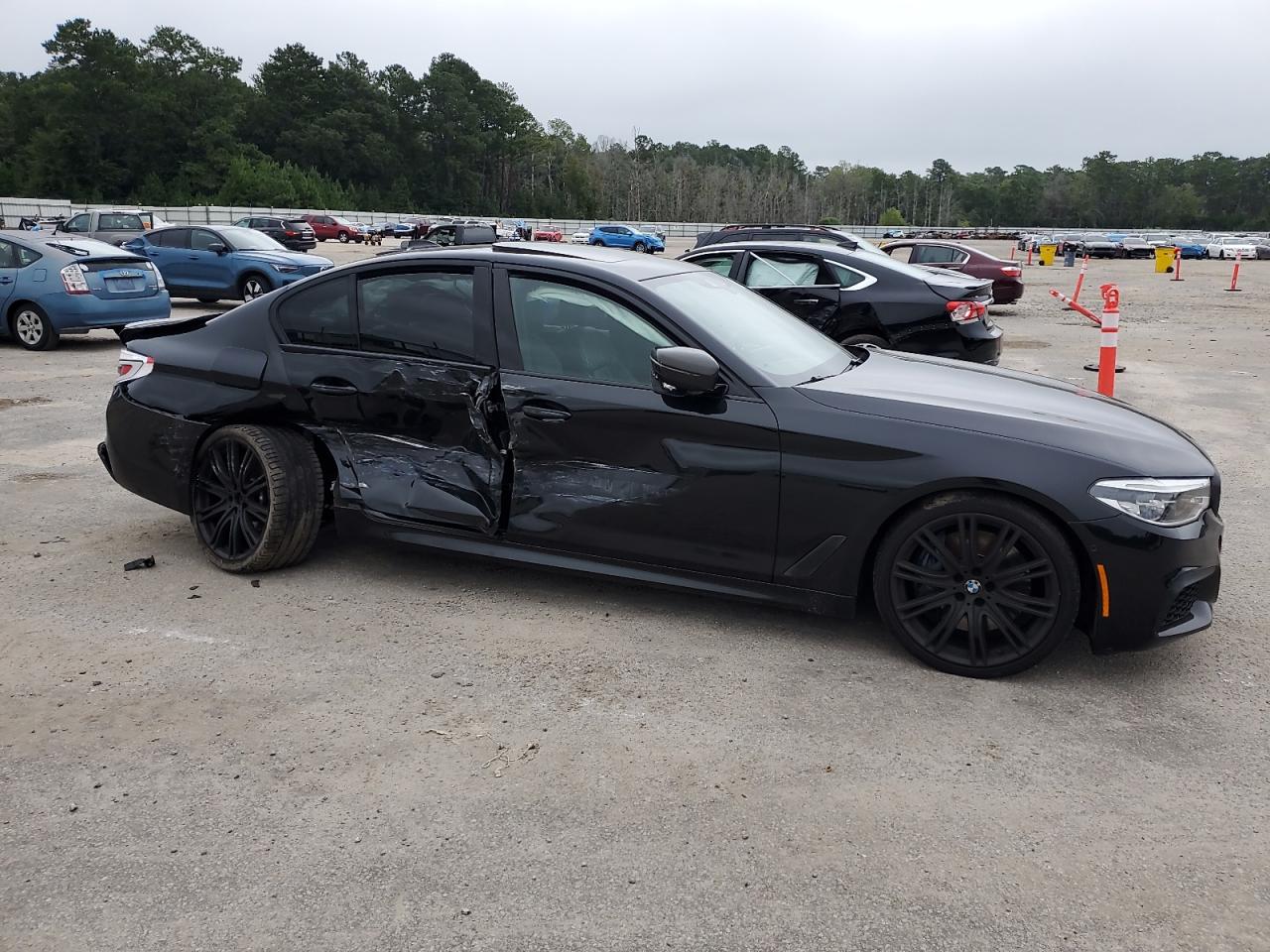 2018 Bmw M550xi Black vin: WBAJB9C50JB036218