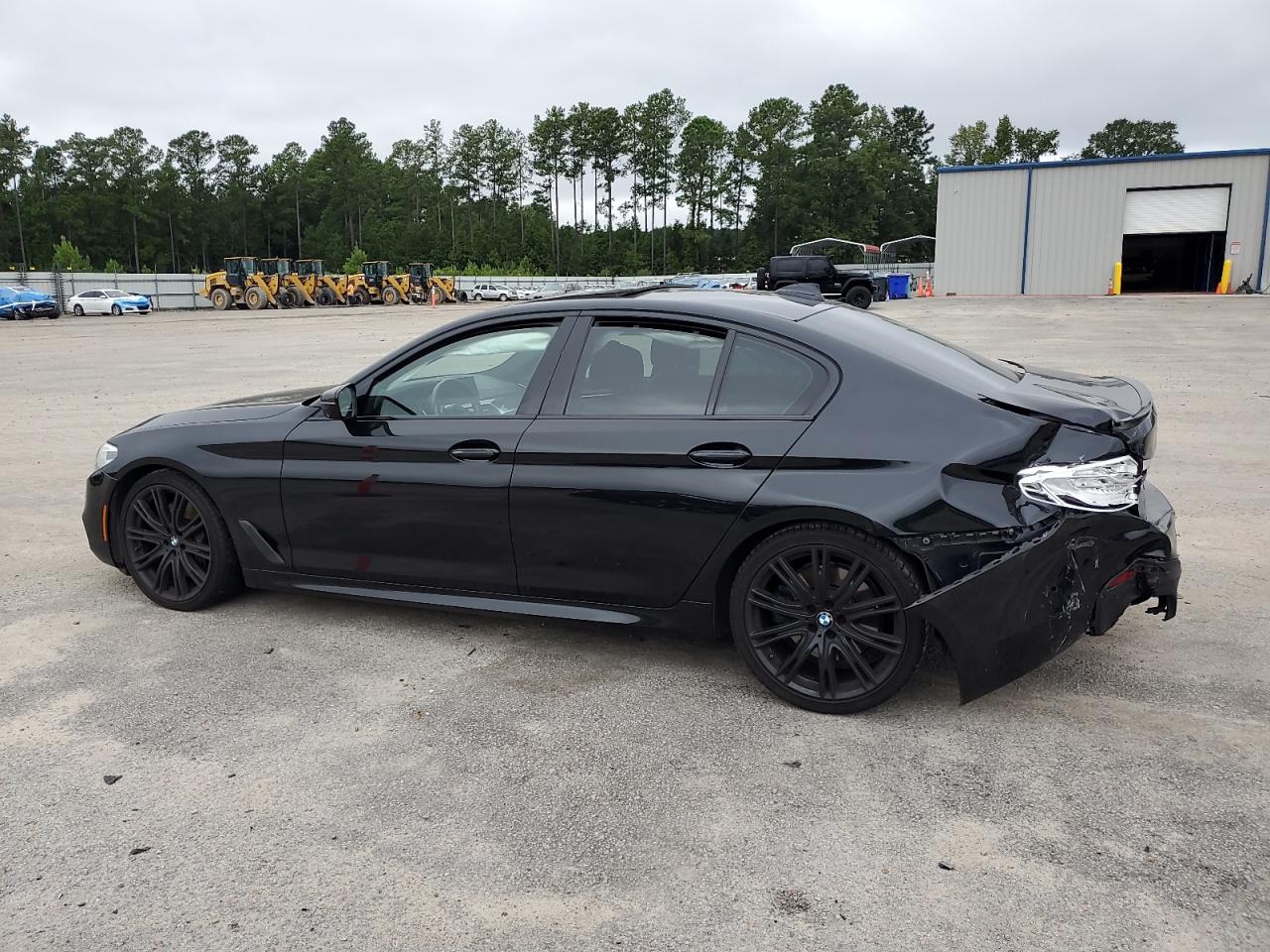 2018 Bmw M550xi Black vin: WBAJB9C50JB036218