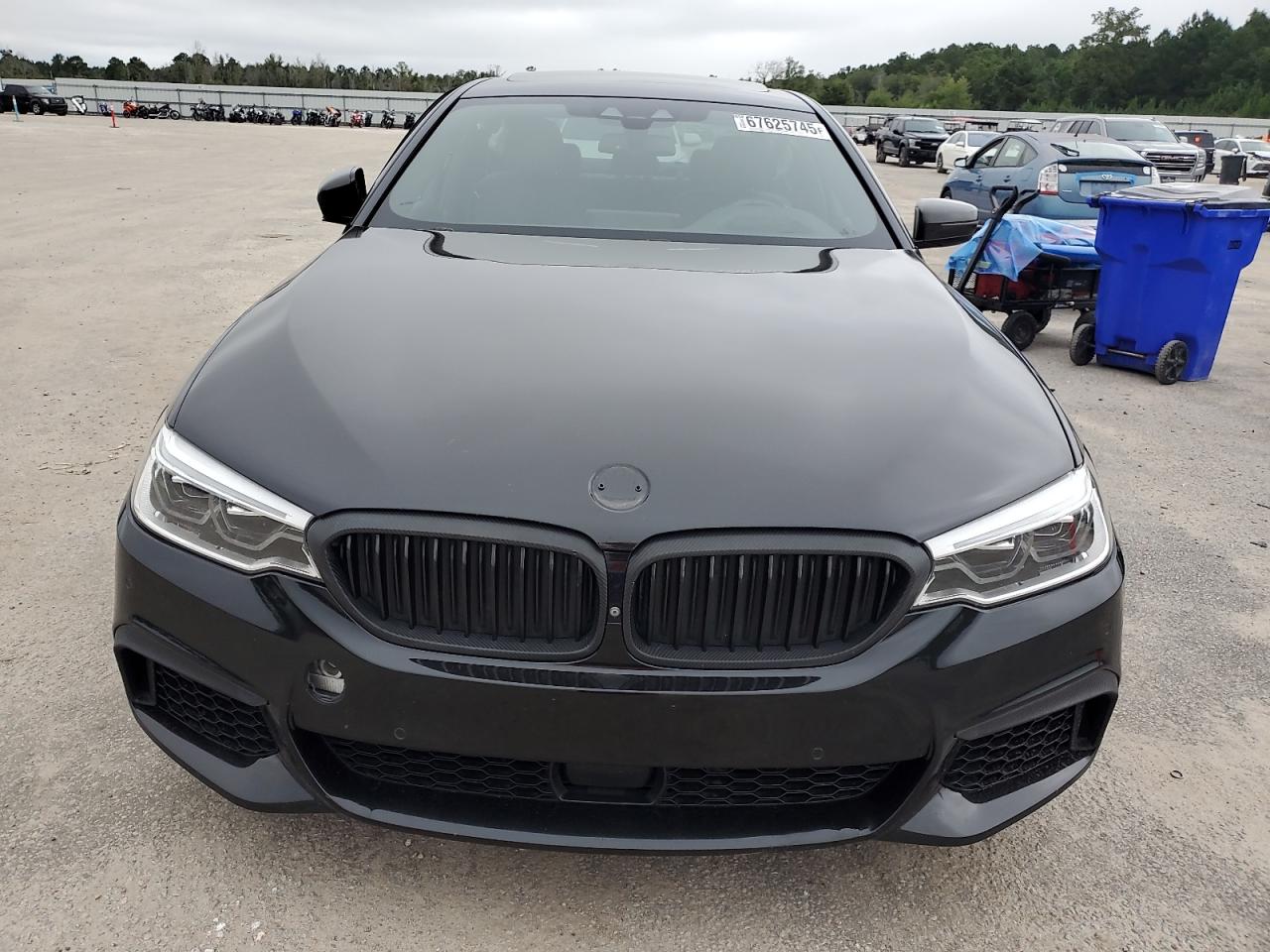 2018 Bmw M550xi Black vin: WBAJB9C50JB036218