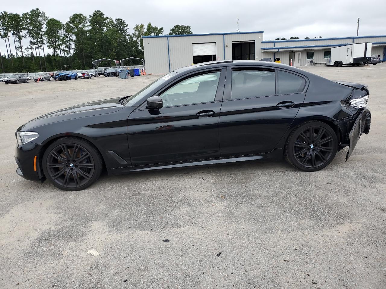 2018 Bmw M550xi Black vin: WBAJB9C50JB036218