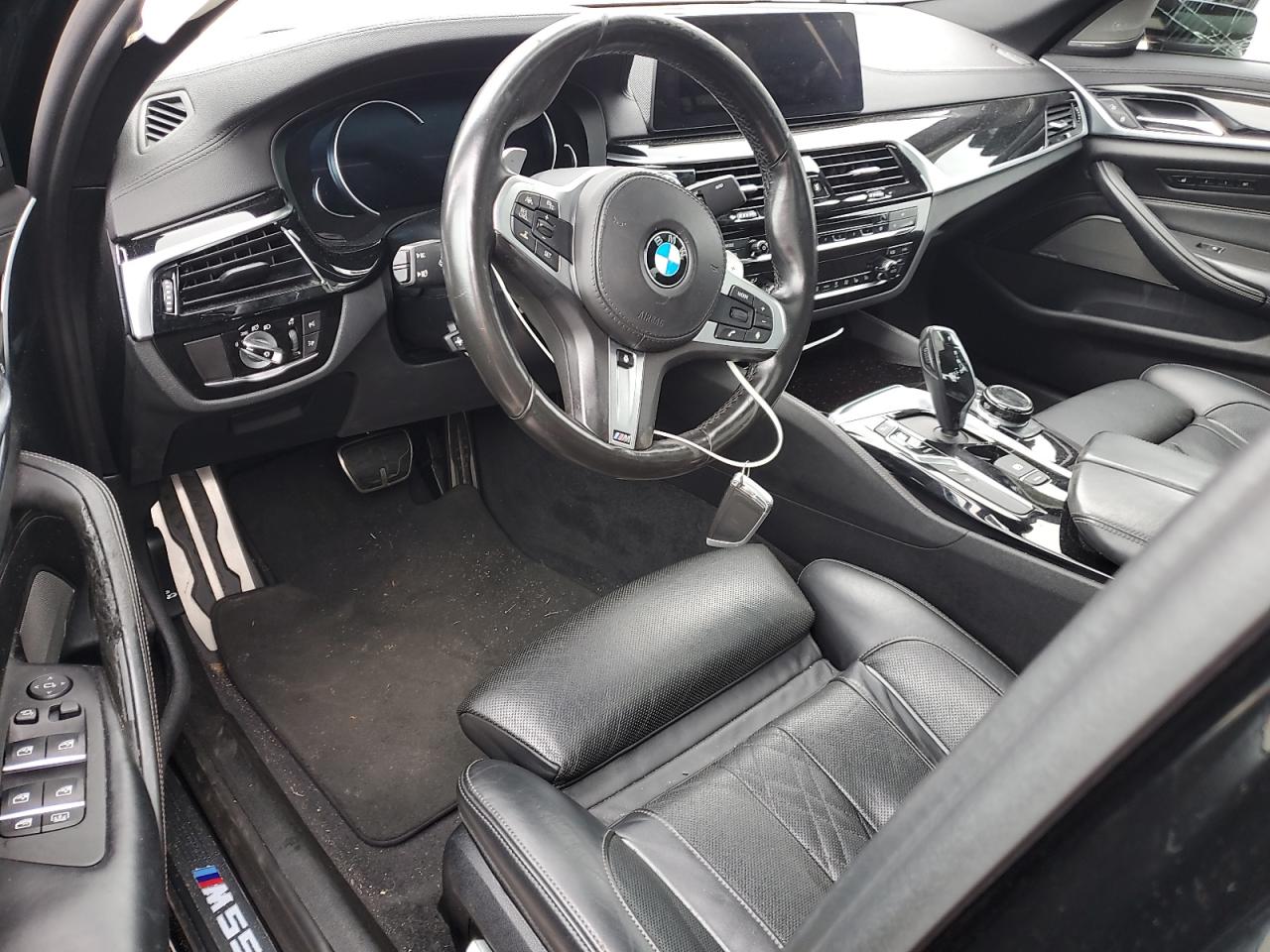 2018 Bmw M550xi Black vin: WBAJB9C50JB036218