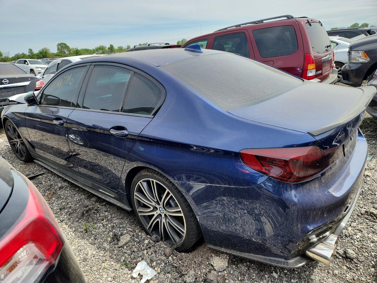 2018 Bmw M550xi Blue vin: WBAJB9C51JB286938