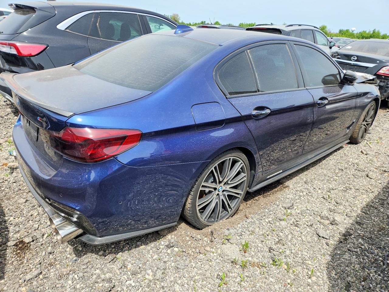 2018 Bmw M550xi Blue vin: WBAJB9C51JB286938