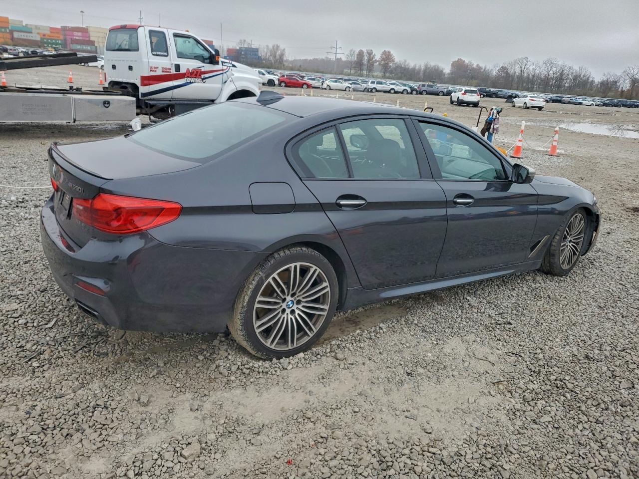2018 Bmw M550xi Черный vin: WBAJB9C55JB036893