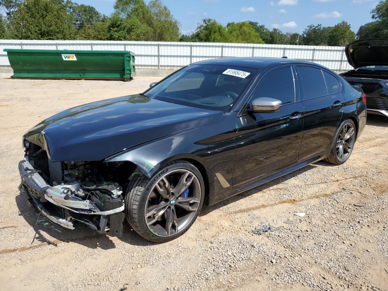 2018 Bmw M550xi Black vin: WBAJB9C55JB050048