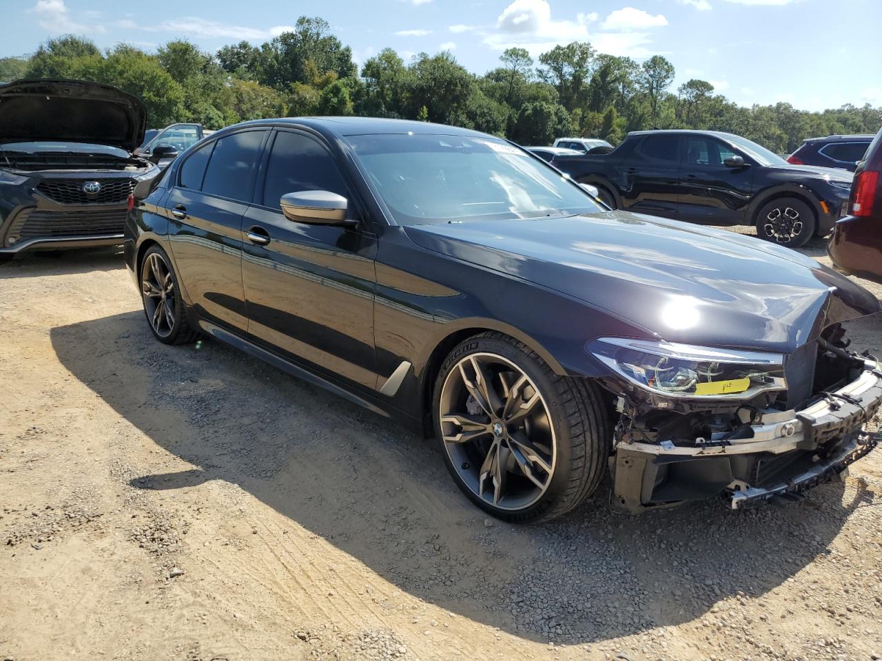 2018 Bmw M550xi Black vin: WBAJB9C55JB050048