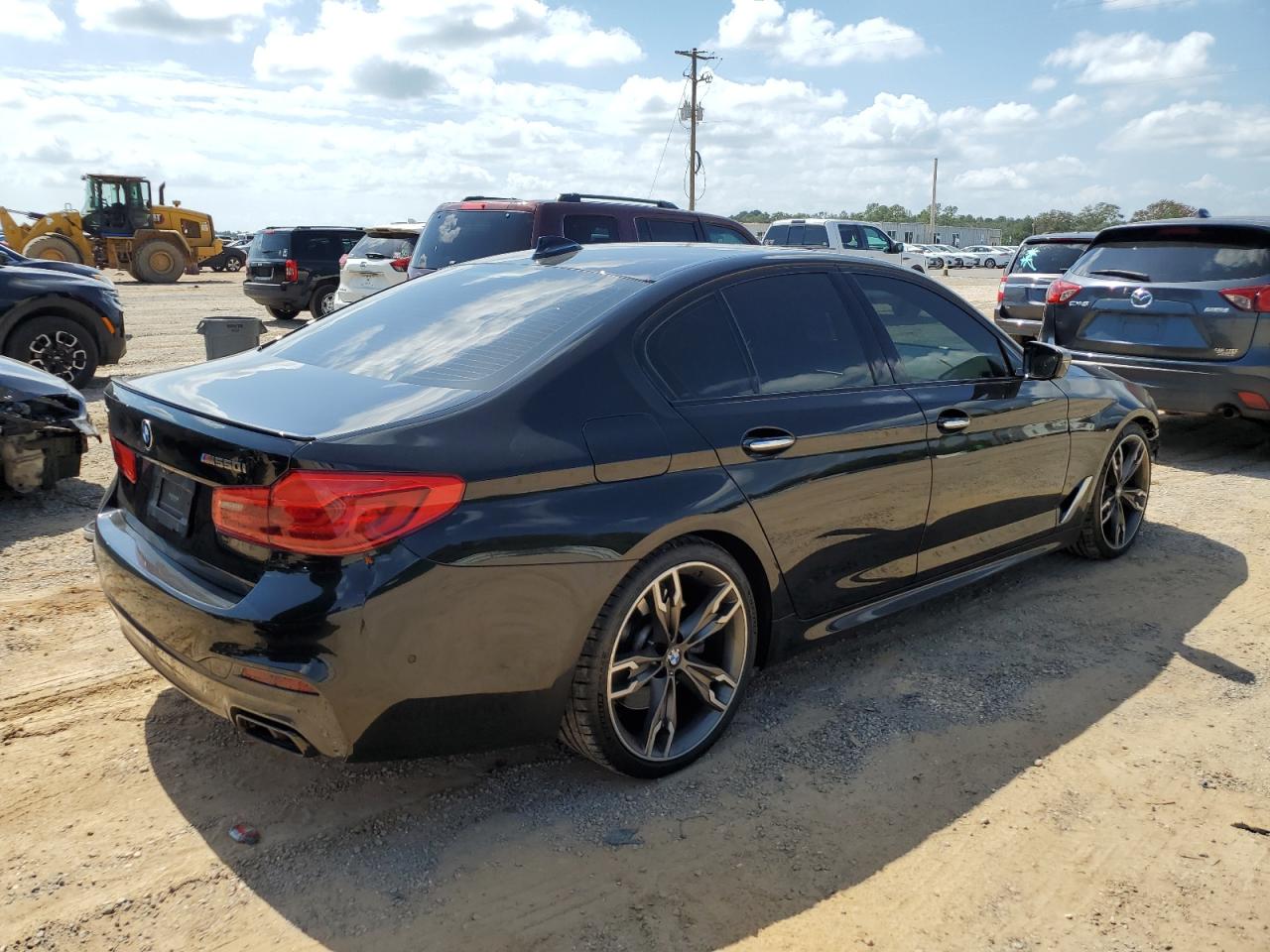 2018 Bmw M550xi Black vin: WBAJB9C55JB050048