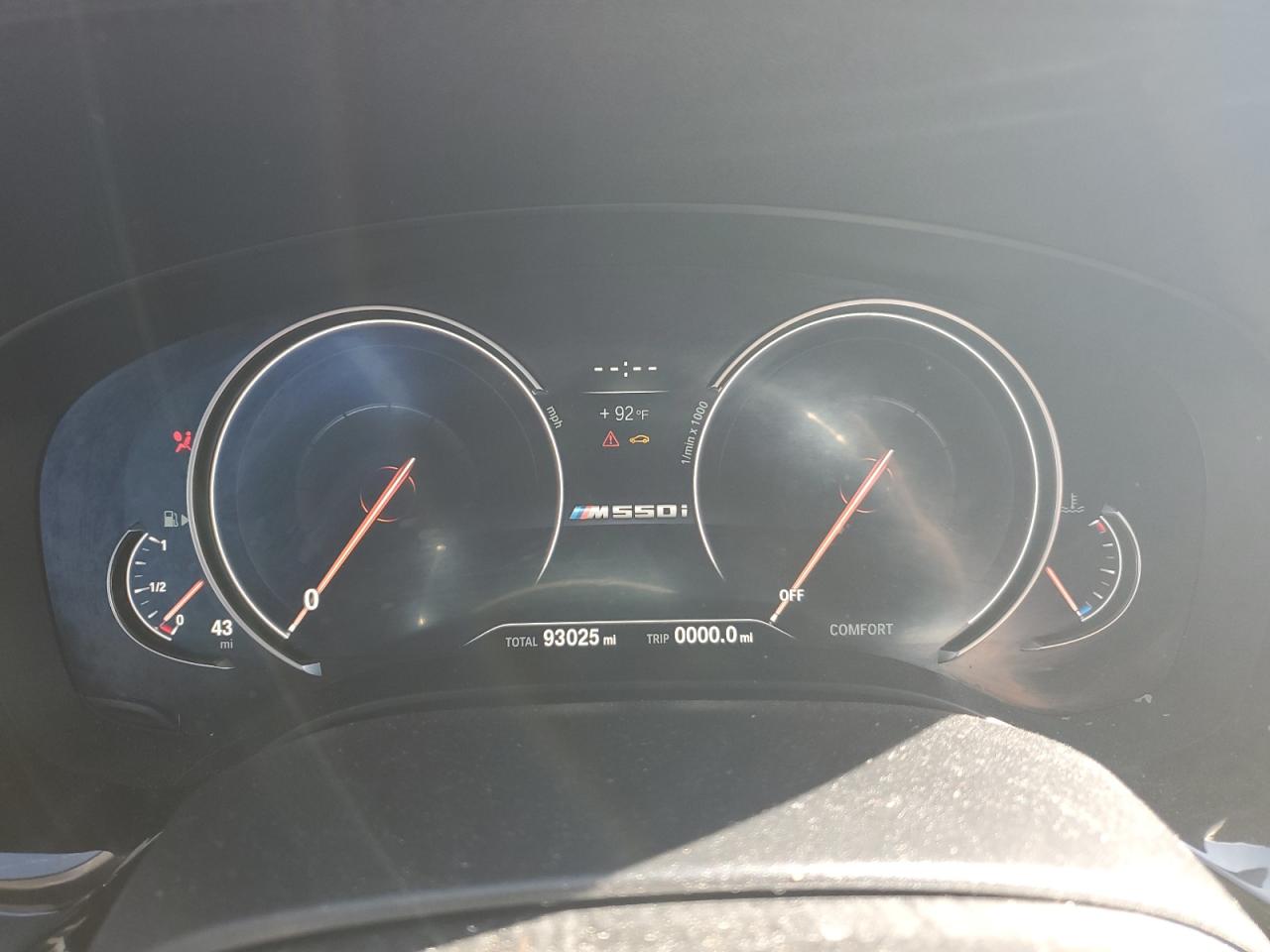2018 Bmw M550xi White vin: WBAJB9C58JB049959