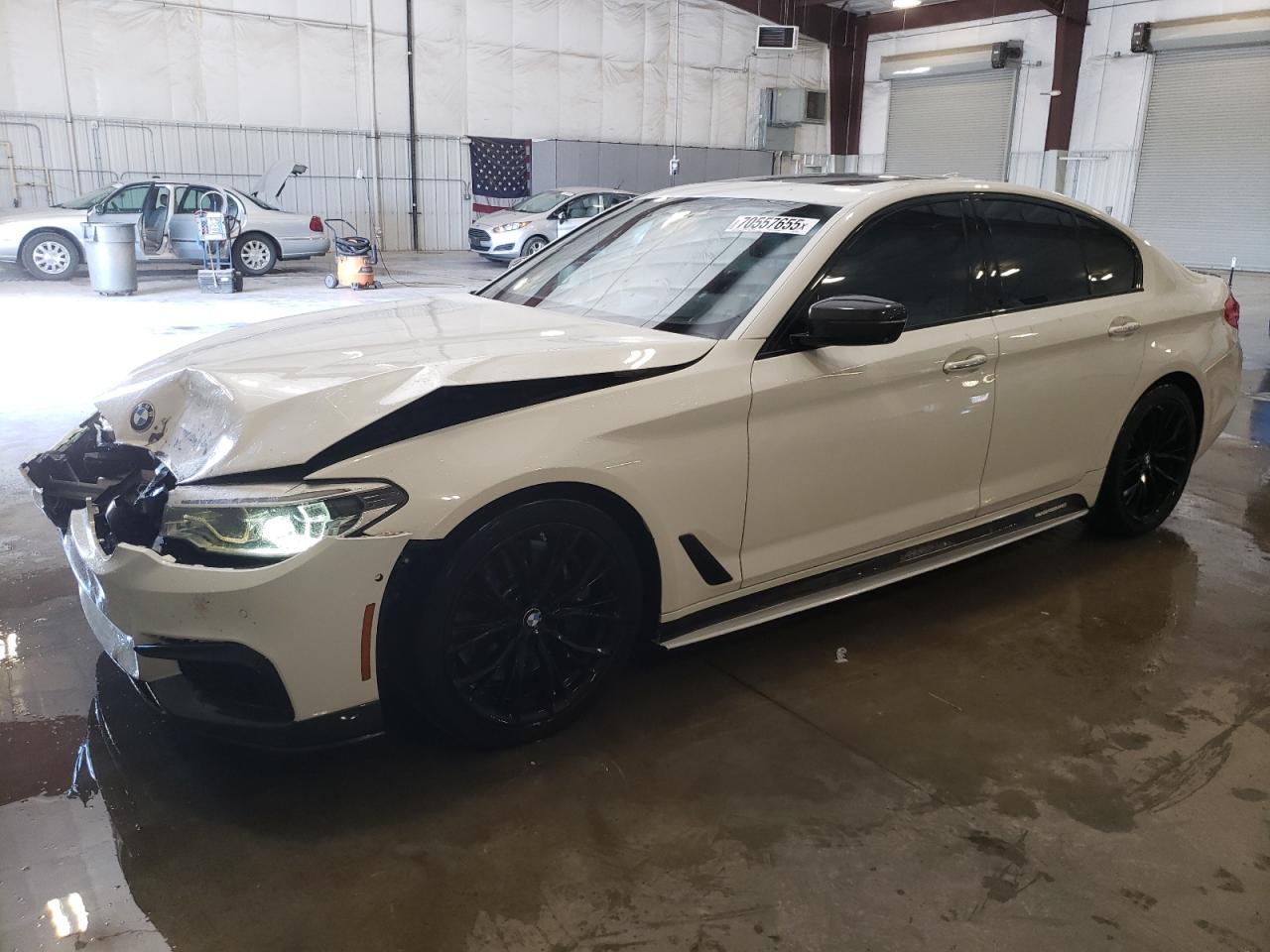 2018 Bmw M550xi White vin: WBAJB9C5XJB286856