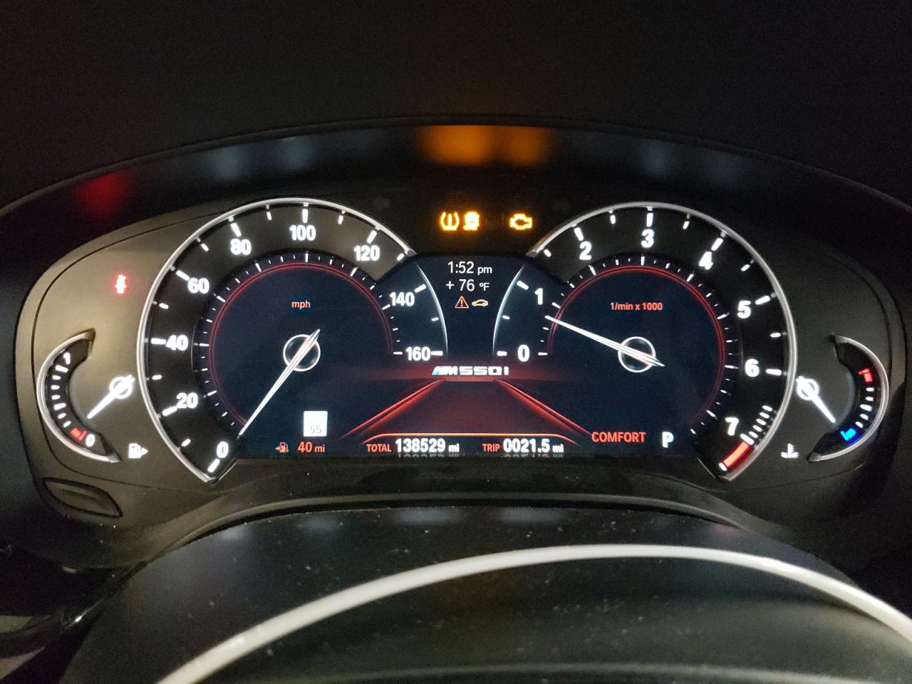 2018 Bmw M550xi White vin: WBAJB9C5XJB286856