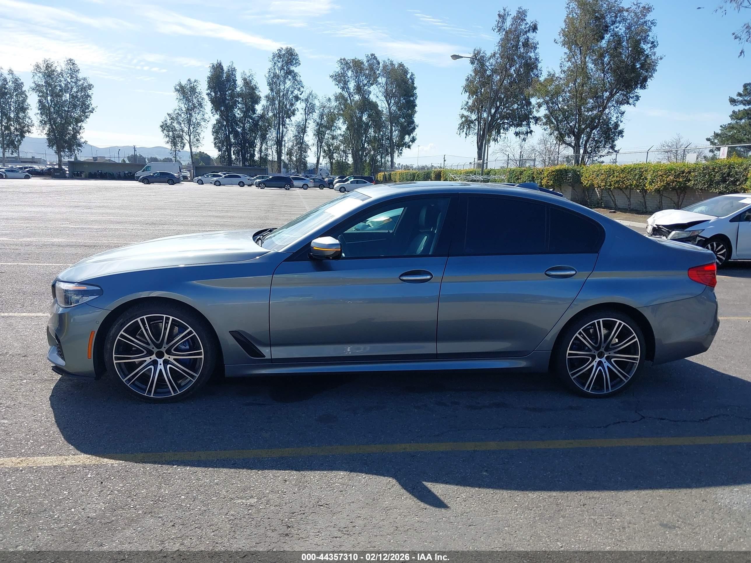 2017 Bmw 540i Gray vin: WBAJE5C33HG916714