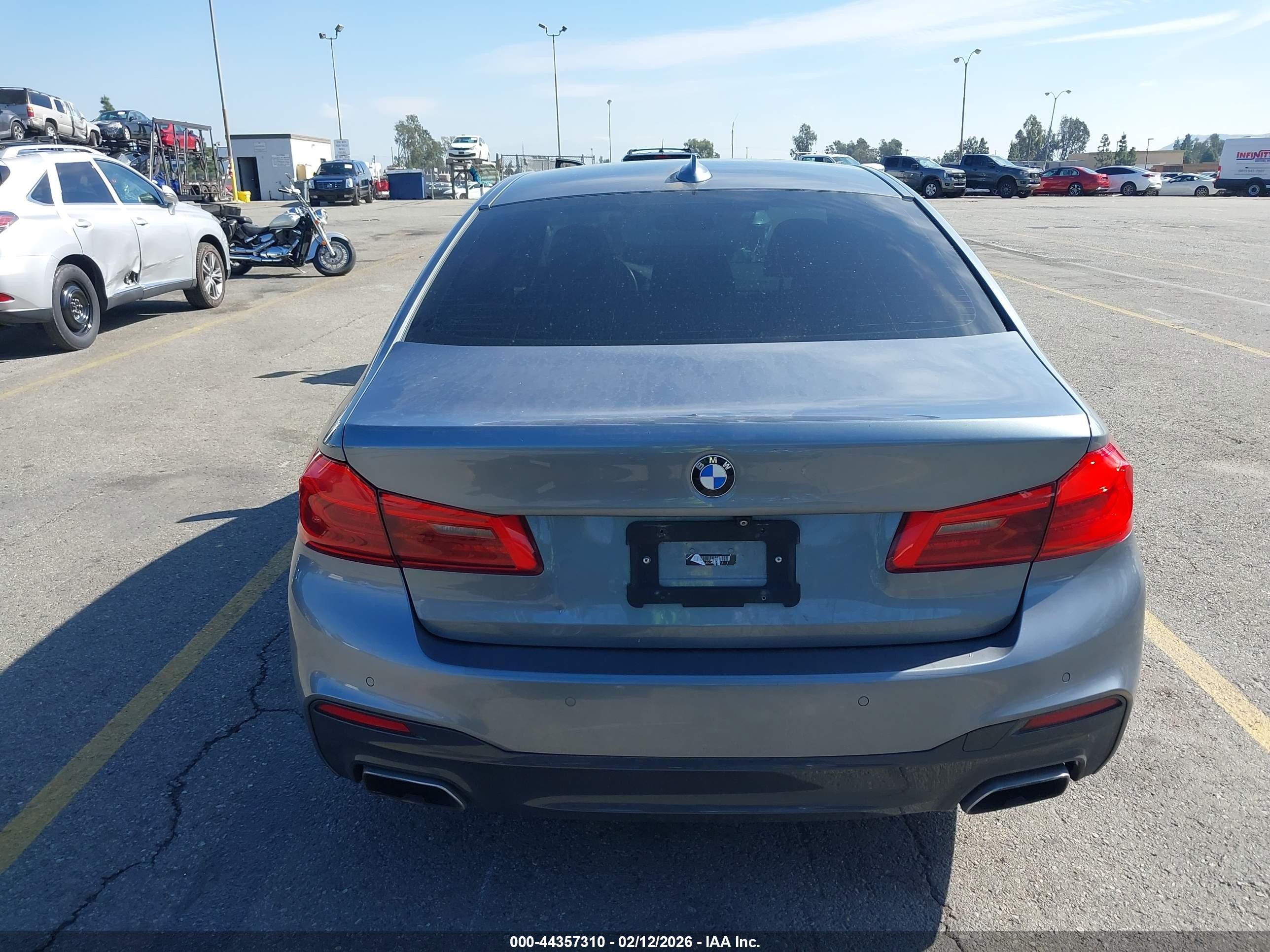 2017 Bmw 540i Gray vin: WBAJE5C33HG916714