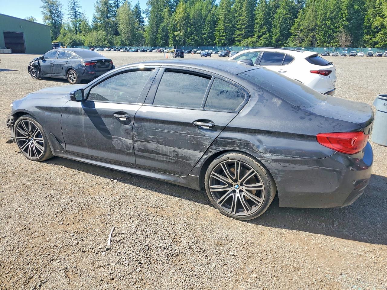 2017 Bmw 540 I Black vin: WBAJE5C3XHG914233