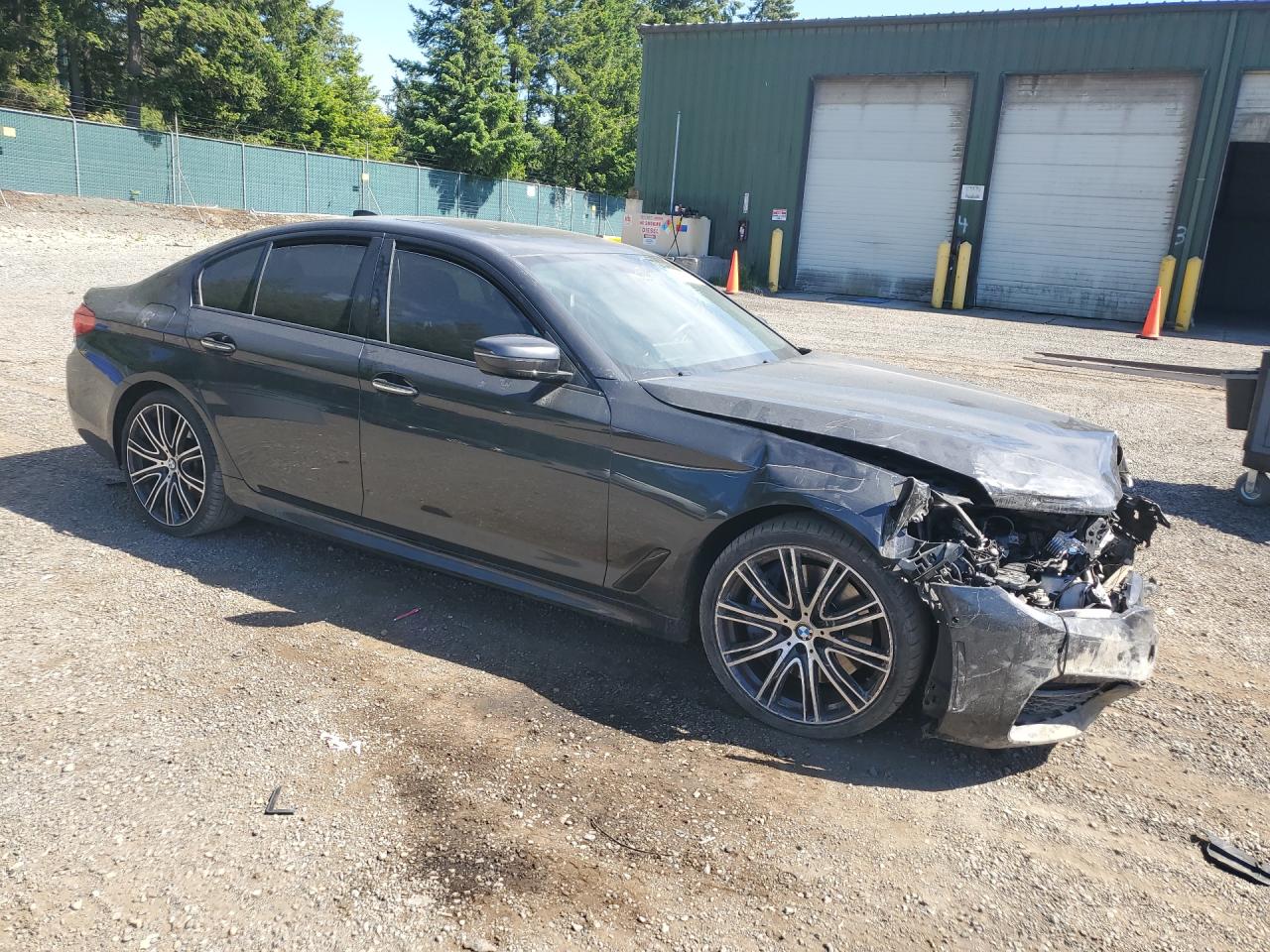 2017 Bmw 540 I Black vin: WBAJE5C3XHG914233 Damage: Right Front Fender, Dent(S) W/ Paint Dmg, > 12 Inches