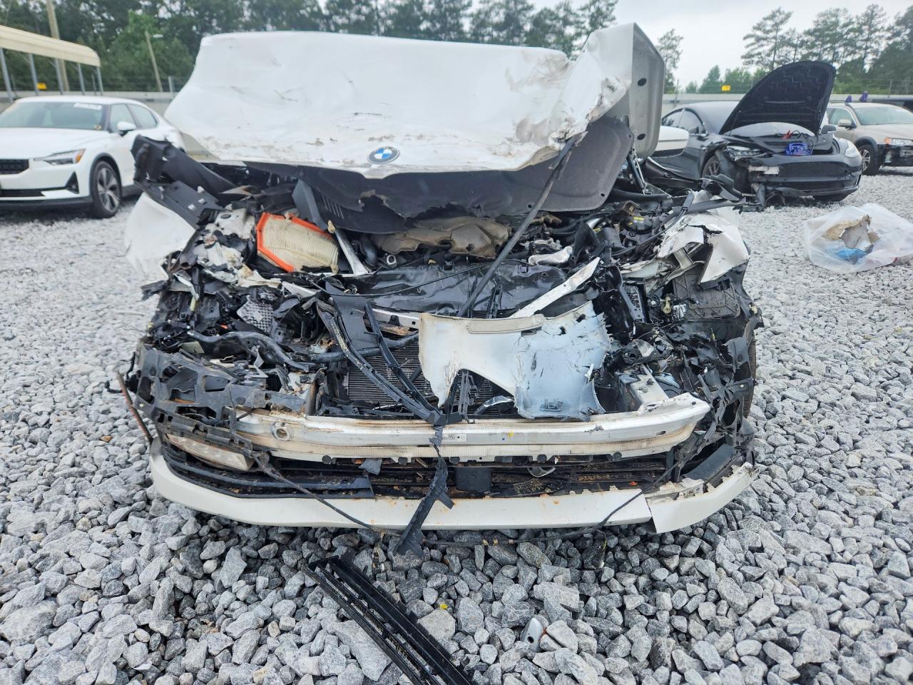 2018 Bmw 540 I White vin: WBAJE5C54JWA94702