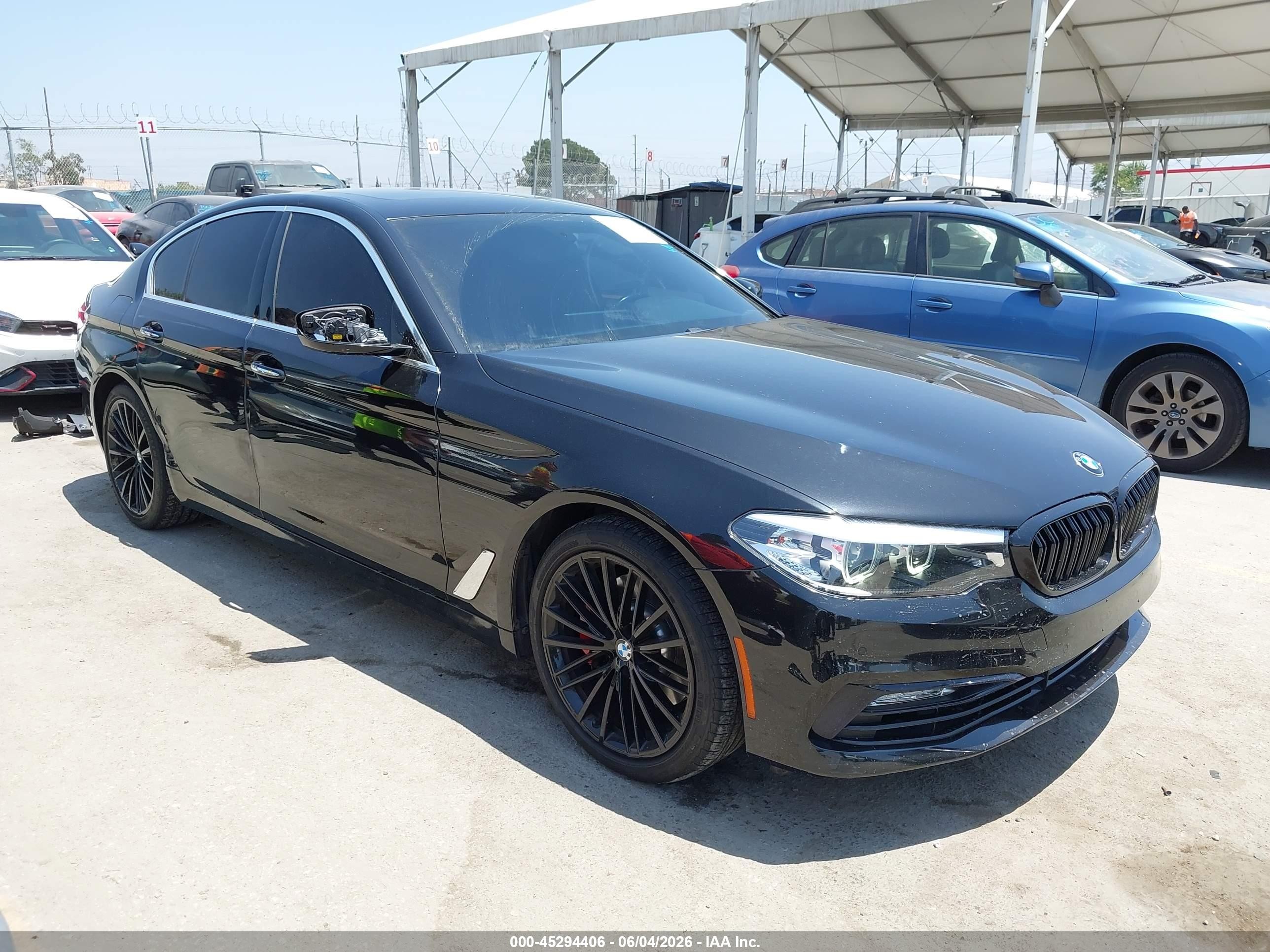 2018 Bmw 540i   Black vin: WBAJE5C57JWA97447