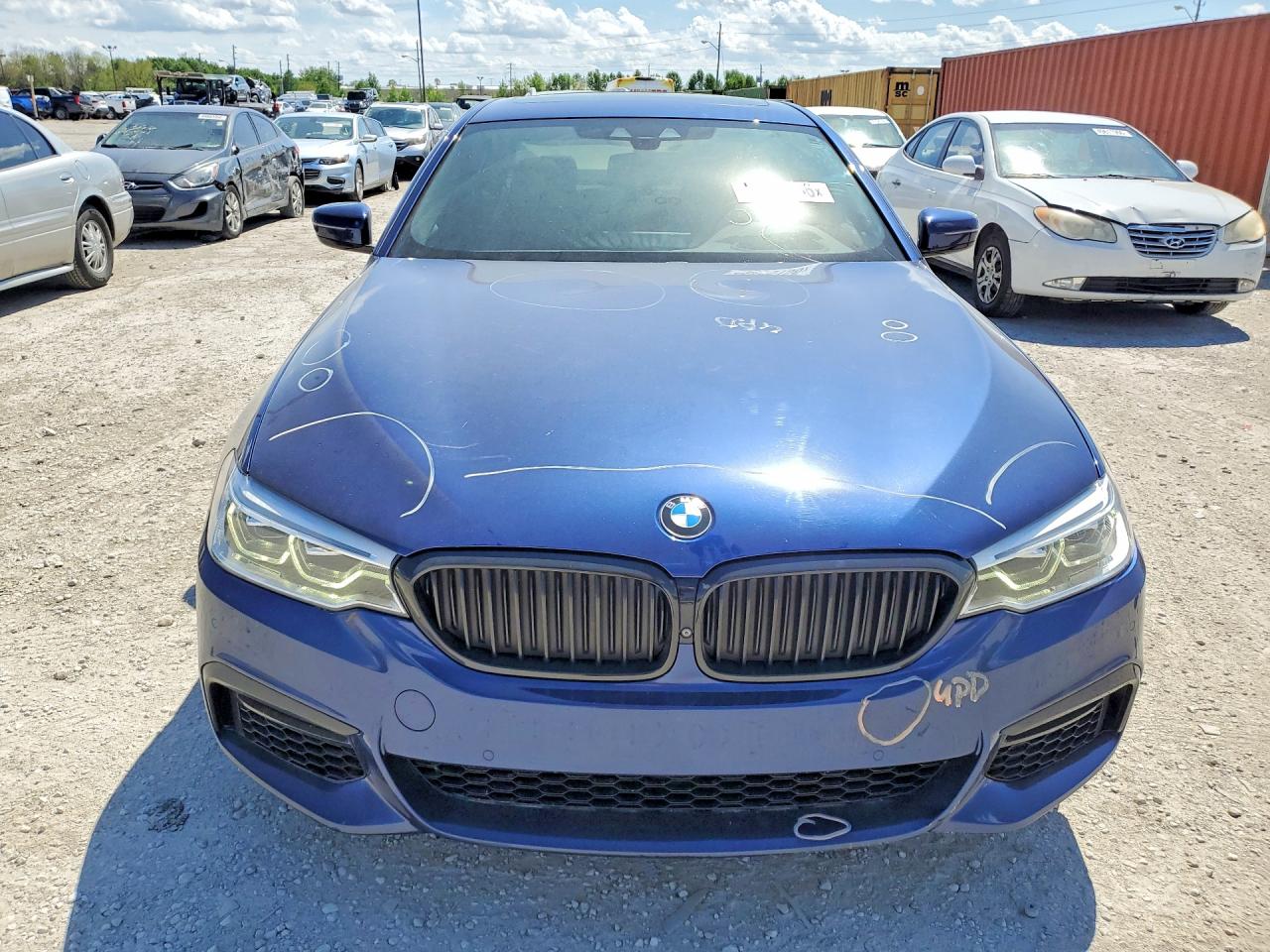 2017 Bmw 540 Xi Blue vin: WBAJE7C30HG887961