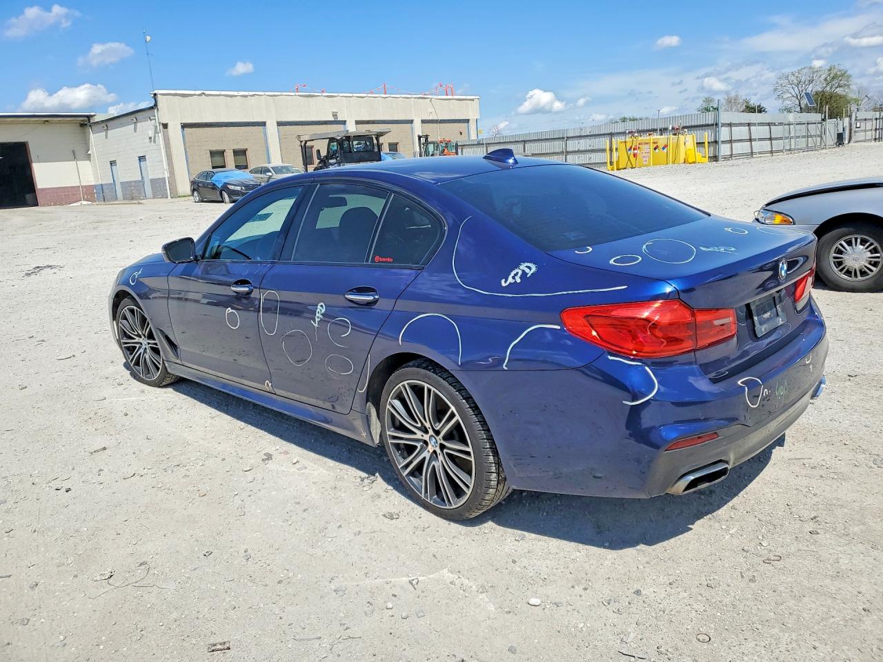 2017 Bmw 540 Xi Blue vin: WBAJE7C30HG887961