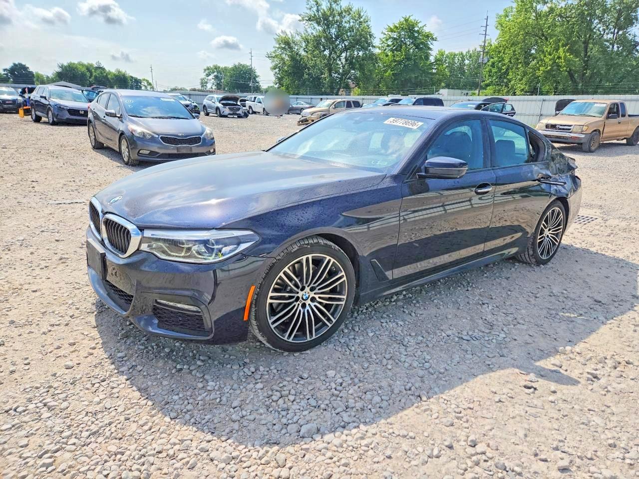 2017 Bmw 540 Xi Blue vin: WBAJE7C37HG478856
