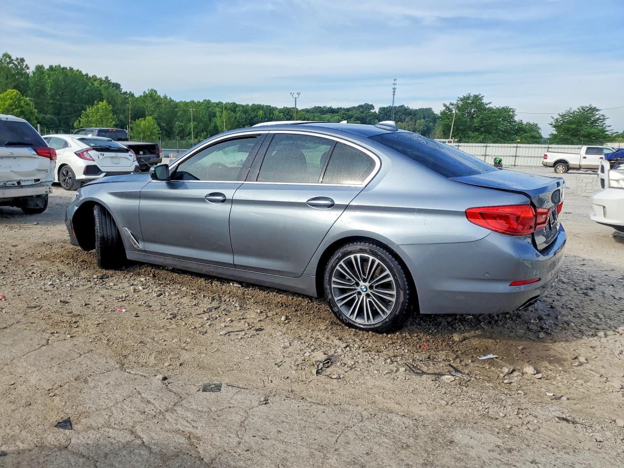 2019 Bmw 540 Xi Gray vin: WBAJE7C51KWW45209