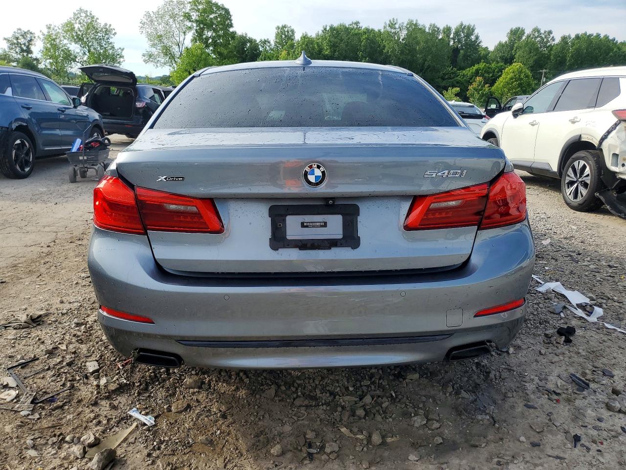 2019 Bmw 540 Xi Gray vin: WBAJE7C51KWW45209