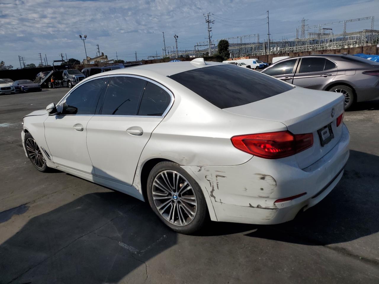 2020 Bmw 530 I White vin: WBAJR3C08LWW70711