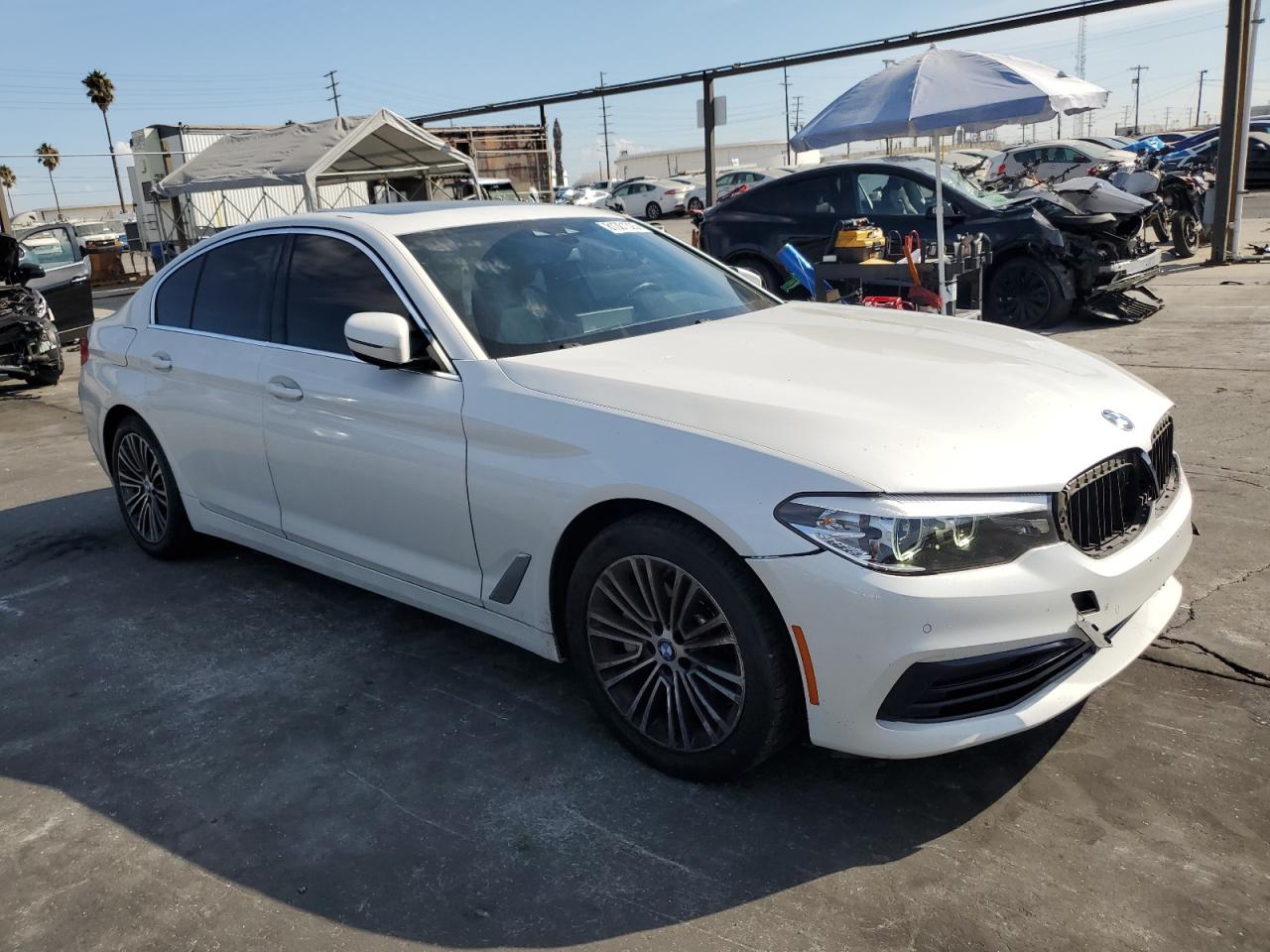 2020 Bmw 530 I White vin: WBAJR3C08LWW70711
