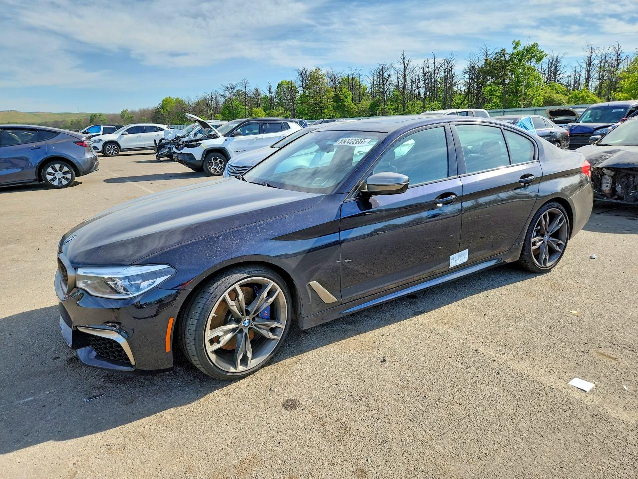 2020 Bmw M550xi Black vin: WBAJS7C05LBN96618