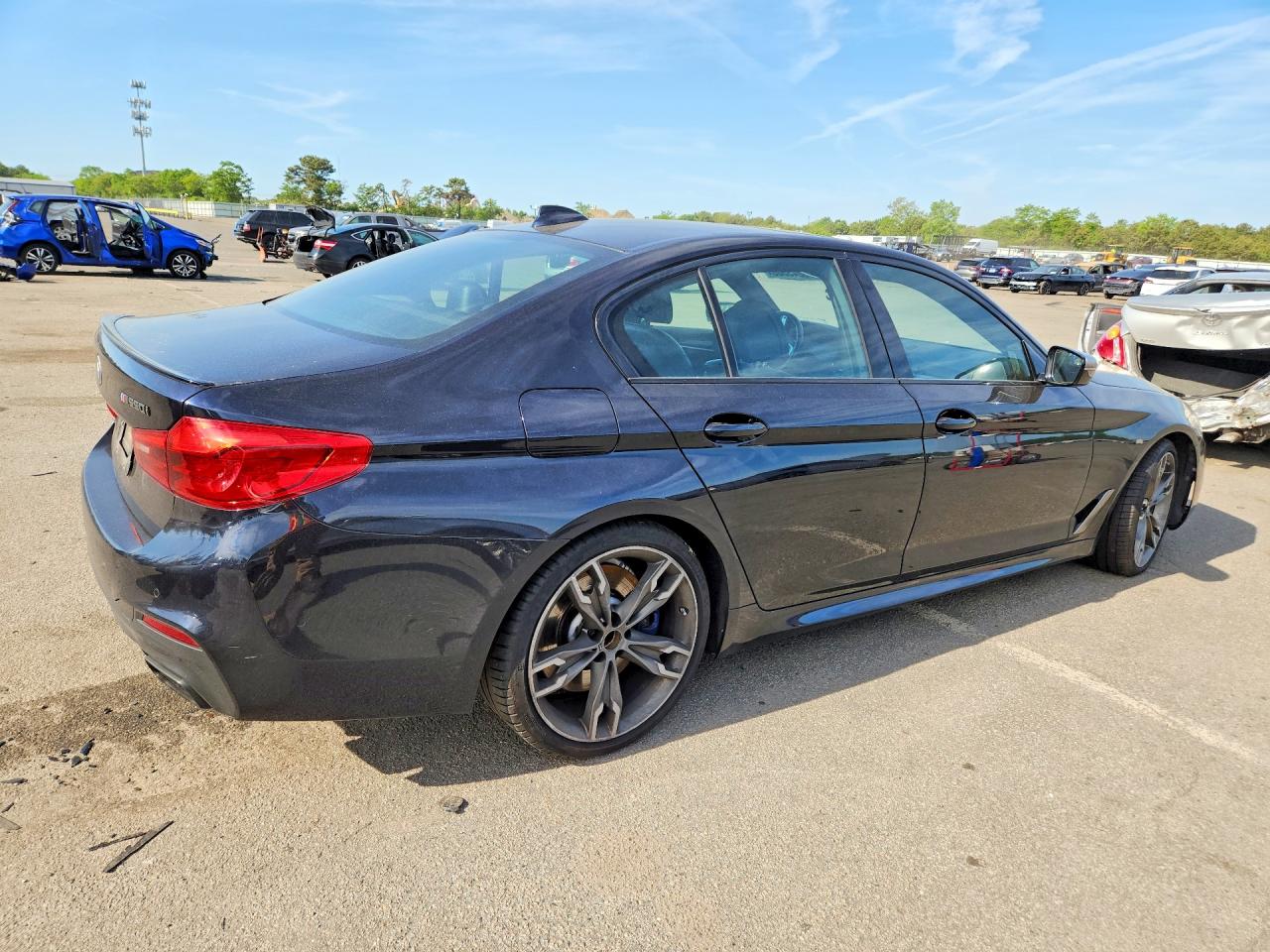 2020 Bmw M550xi Black vin: WBAJS7C05LBN96618