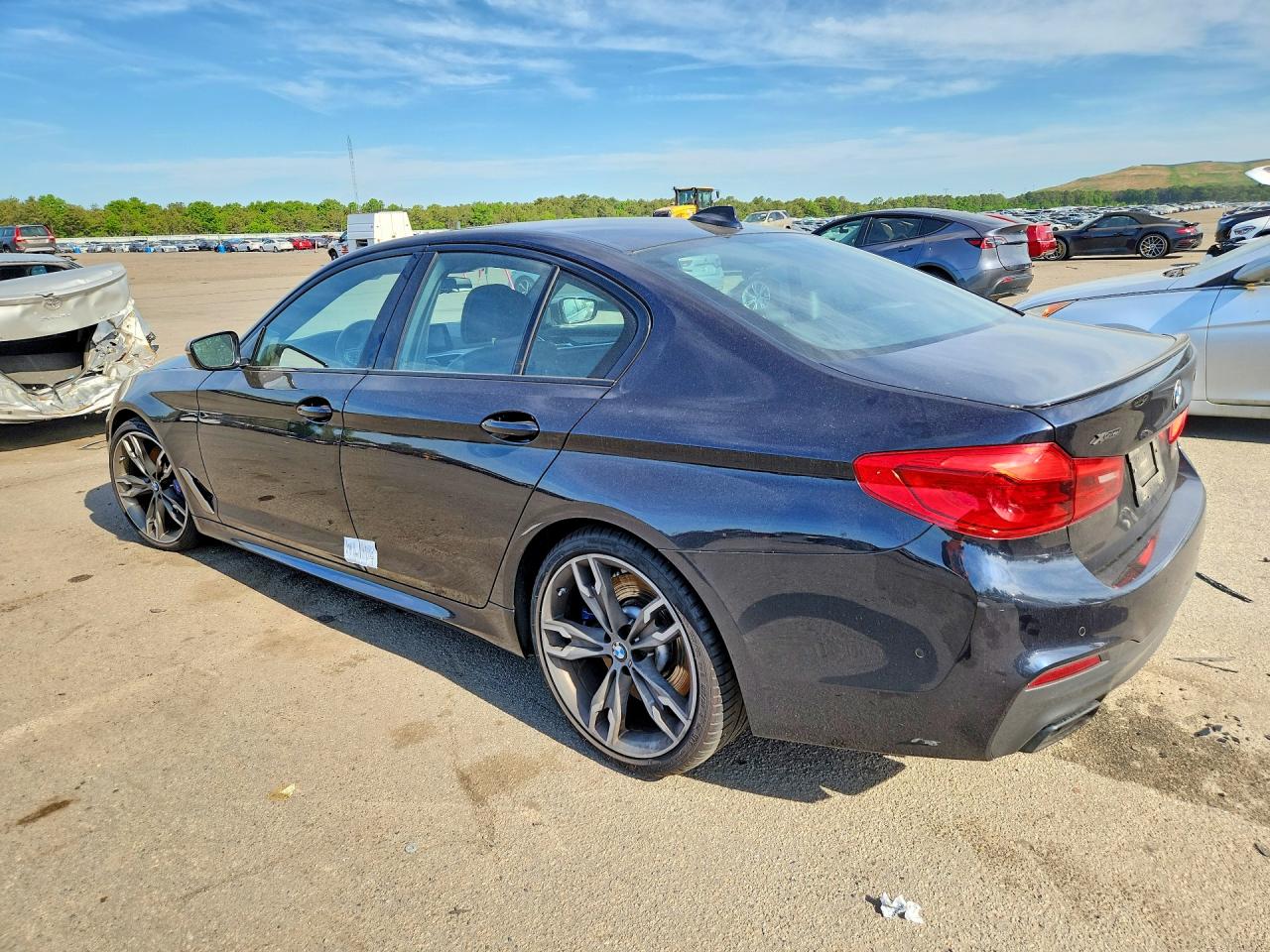 2020 Bmw M550xi Black vin: WBAJS7C05LBN96618