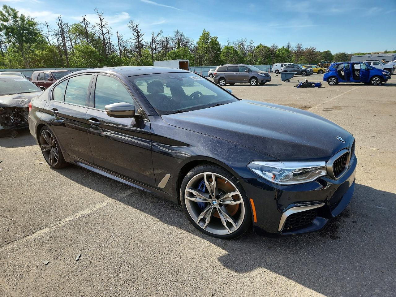 2020 Bmw M550xi Black vin: WBAJS7C05LBN96618
