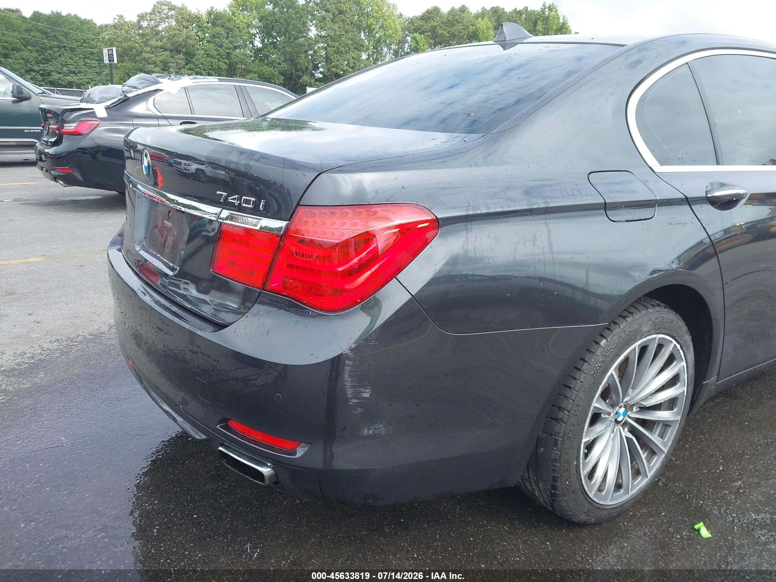 2012 Bmw 740i   Gray vin: WBAKA4C51CC613698