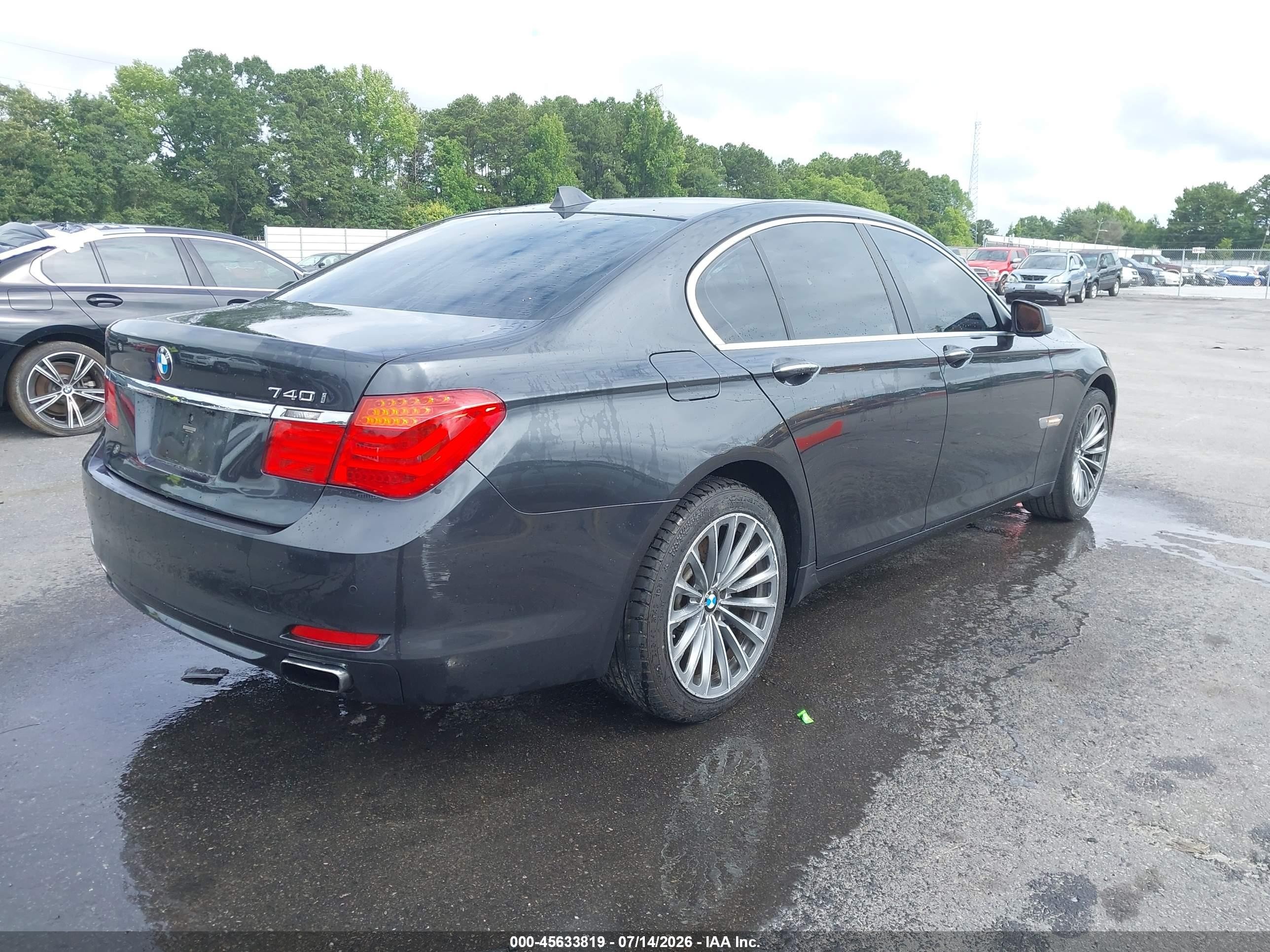 2012 Bmw 740i   Gray vin: WBAKA4C51CC613698