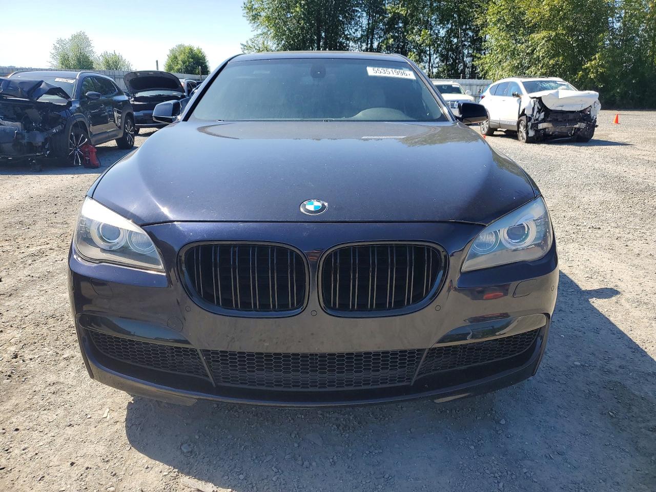 2011 Bmw 740 I Черный vin: WBAKA4C52BC392093