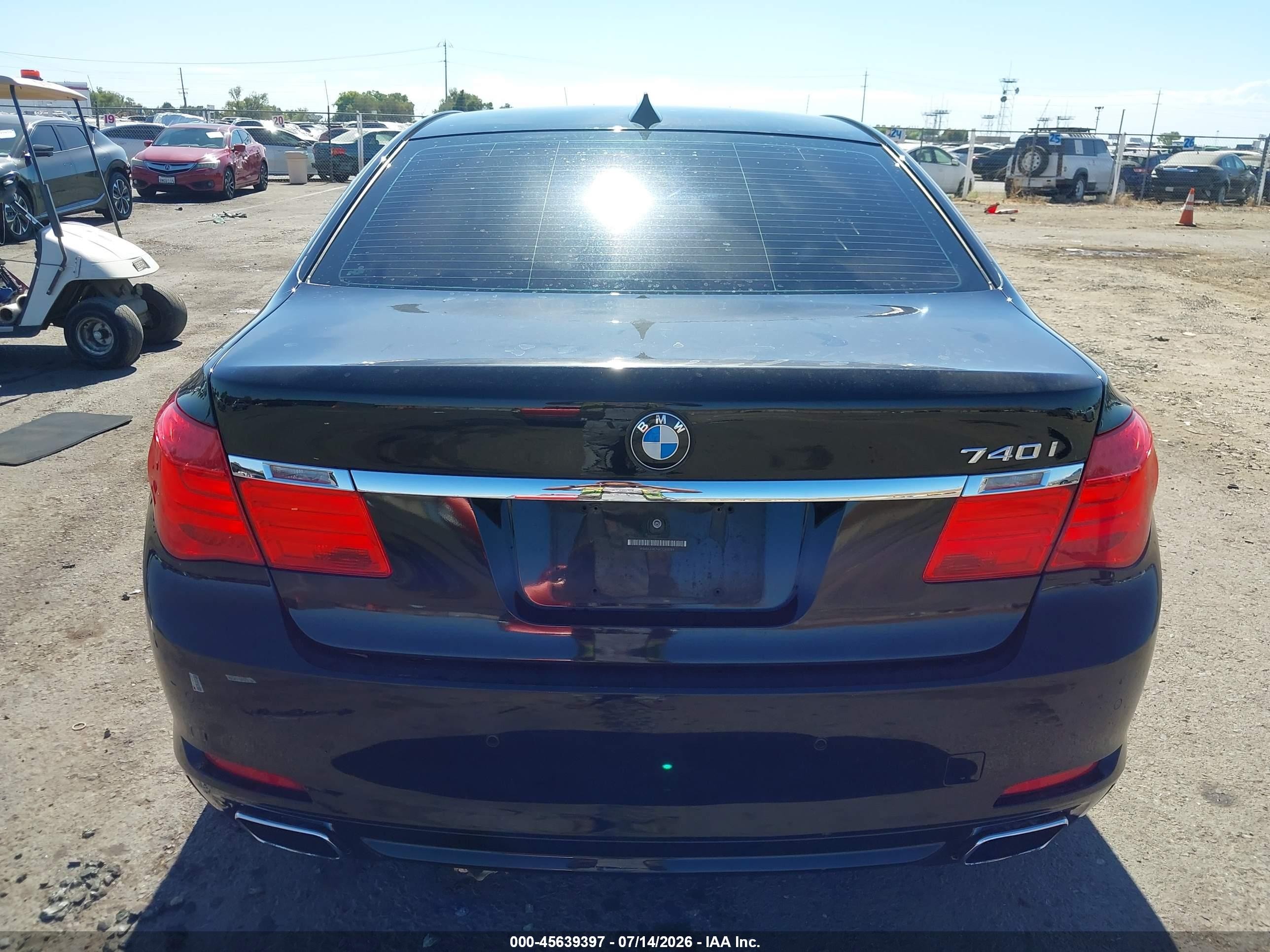 2012 Bmw 740i   Black vin: WBAKA4C56CC613289