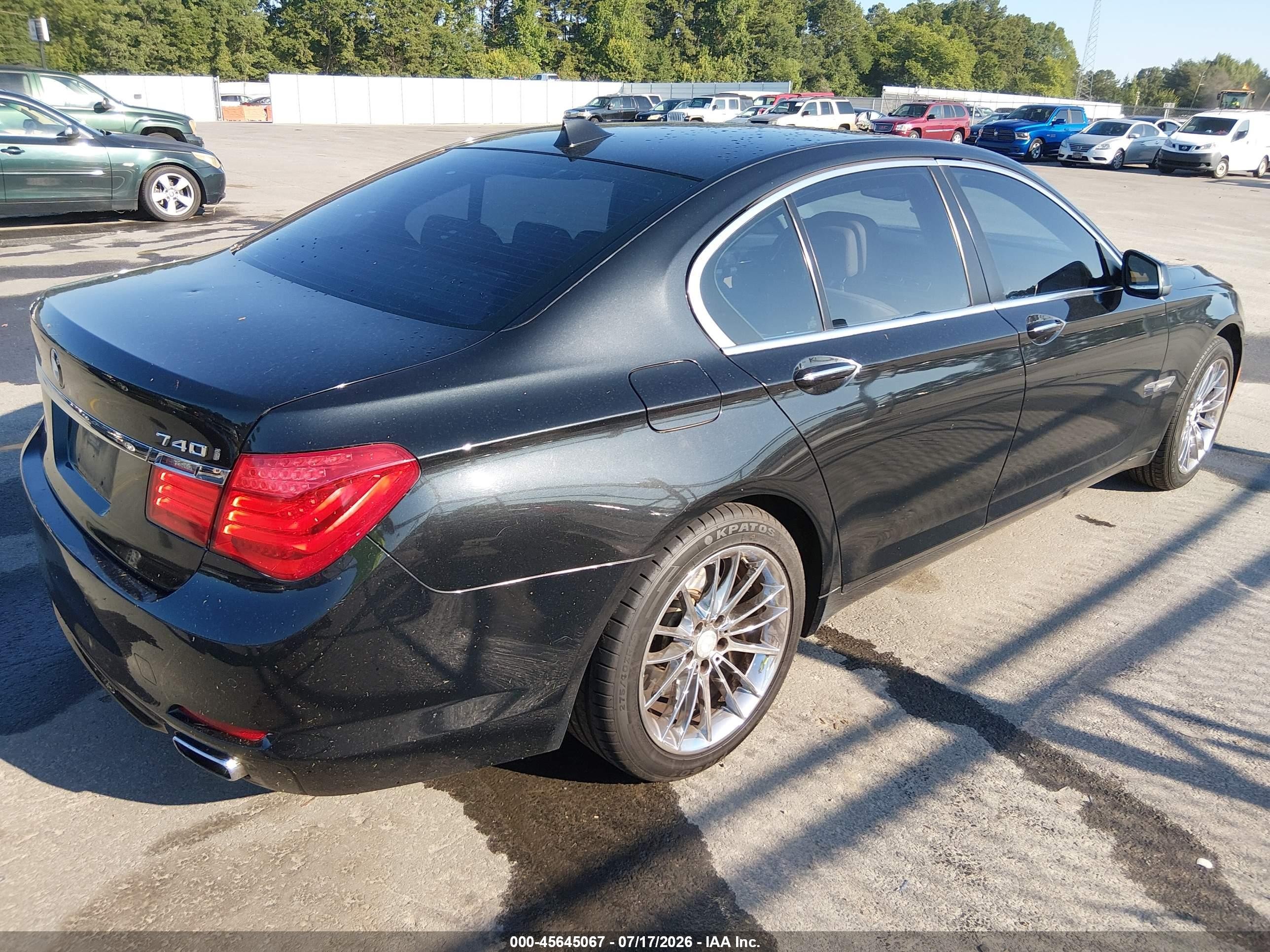 2012 Bmw 740i   Black vin: WBAKA4C59CC613660