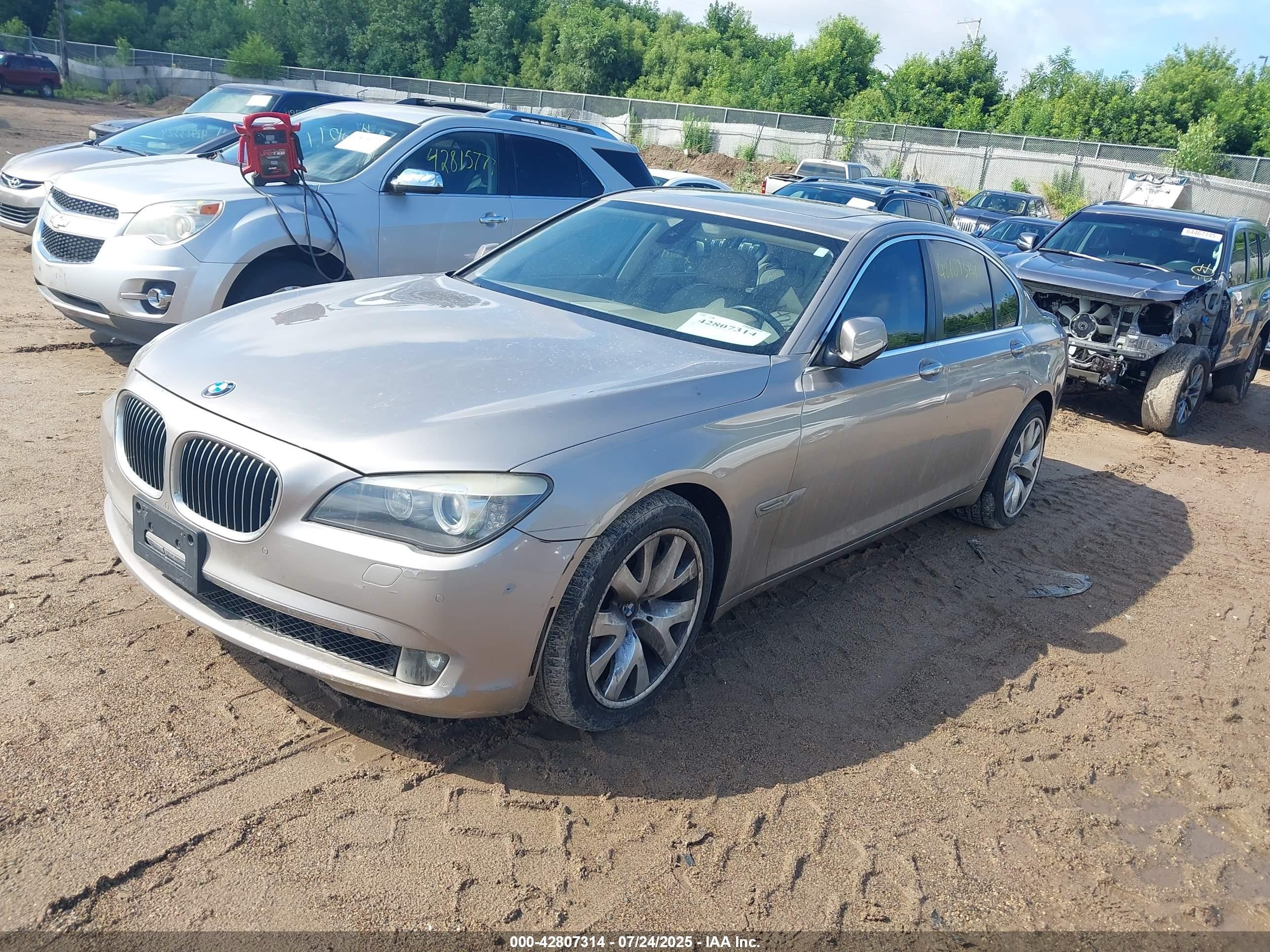 2009 Bmw 750i   Gray vin: WBAKA83509CY35262