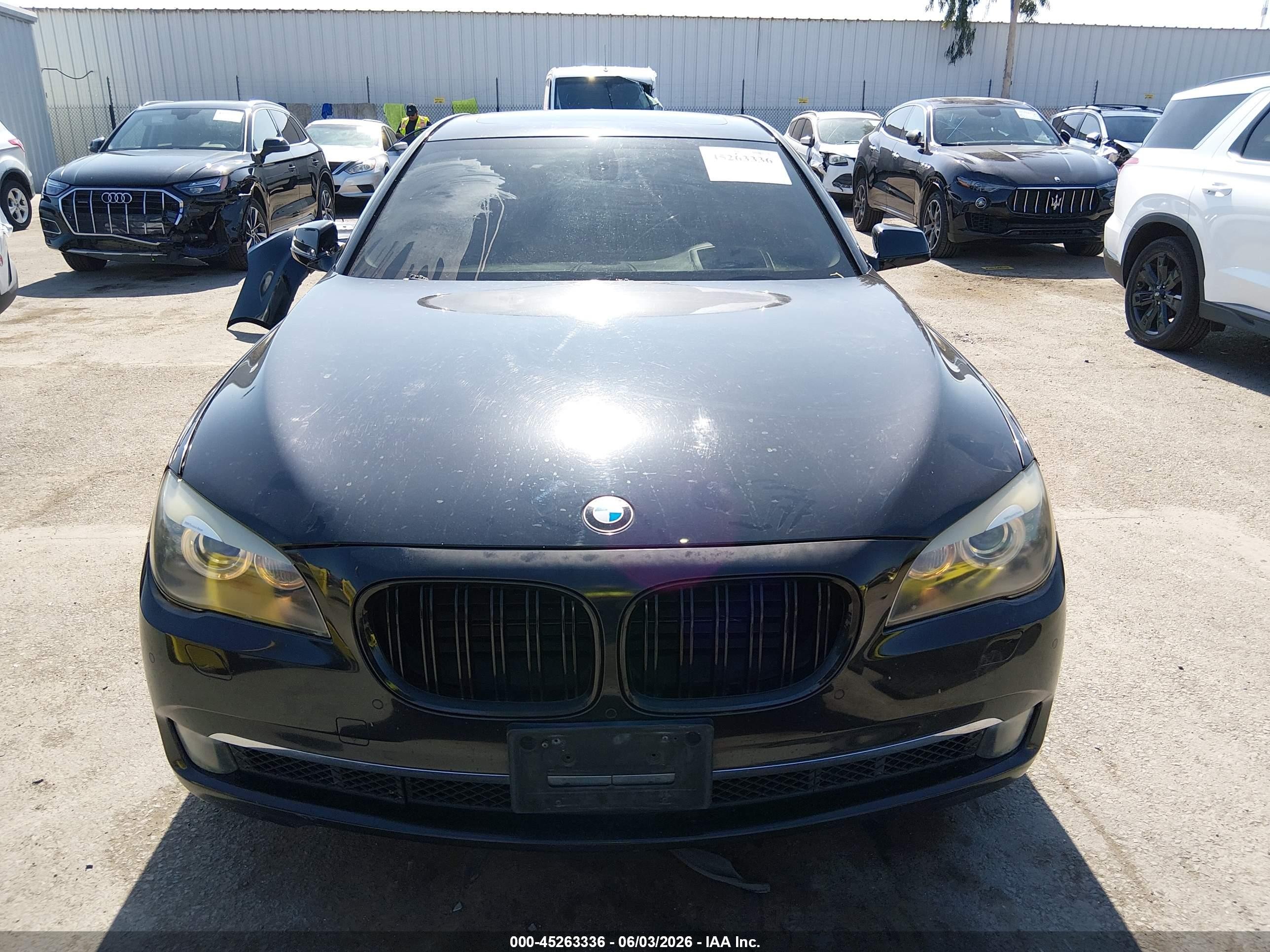 2009 Bmw 750i Black vin: WBAKA83569CY33239