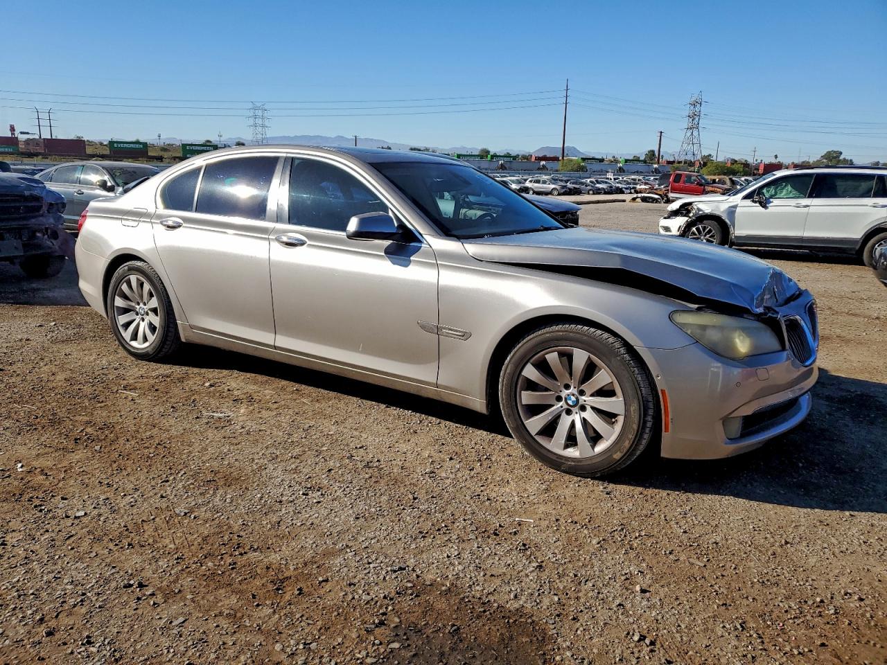 2009 Bmw 750 I Silver vin: WBAKA83599CY34997