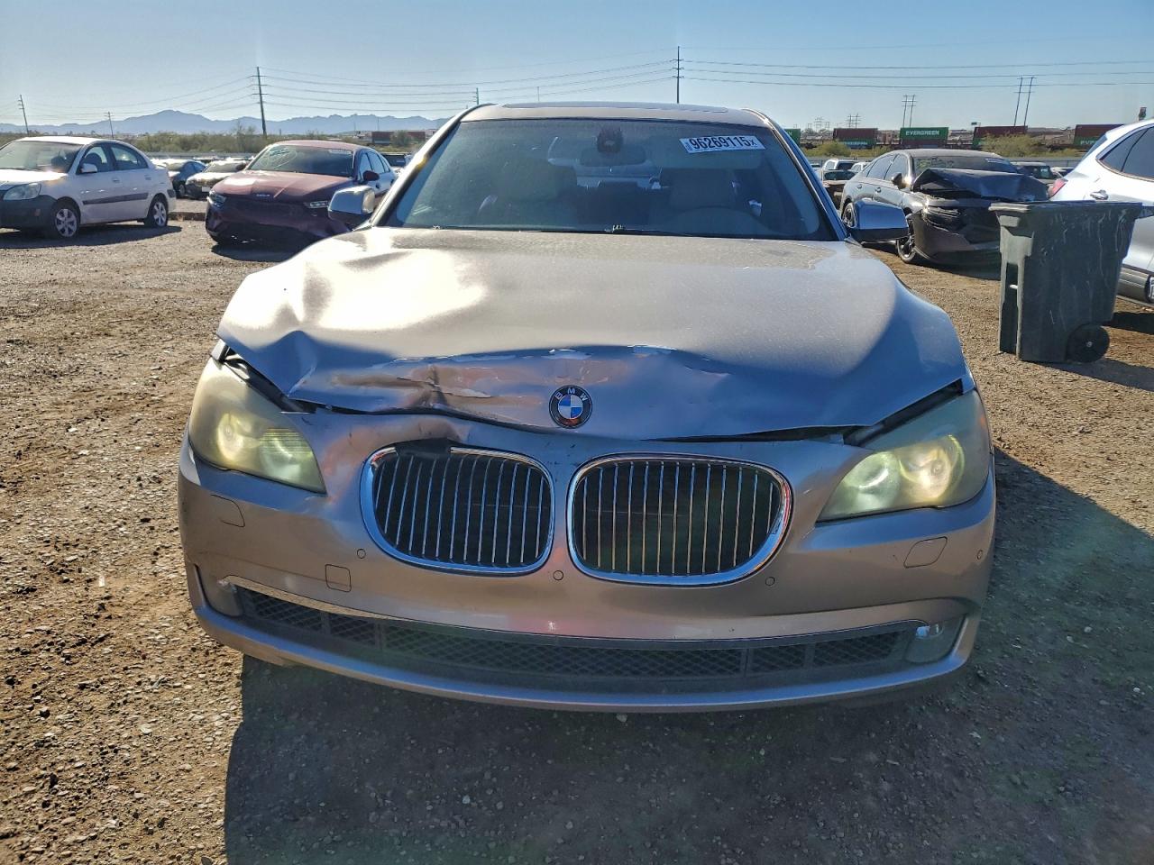 2009 Bmw 750 I Silver vin: WBAKA83599CY34997