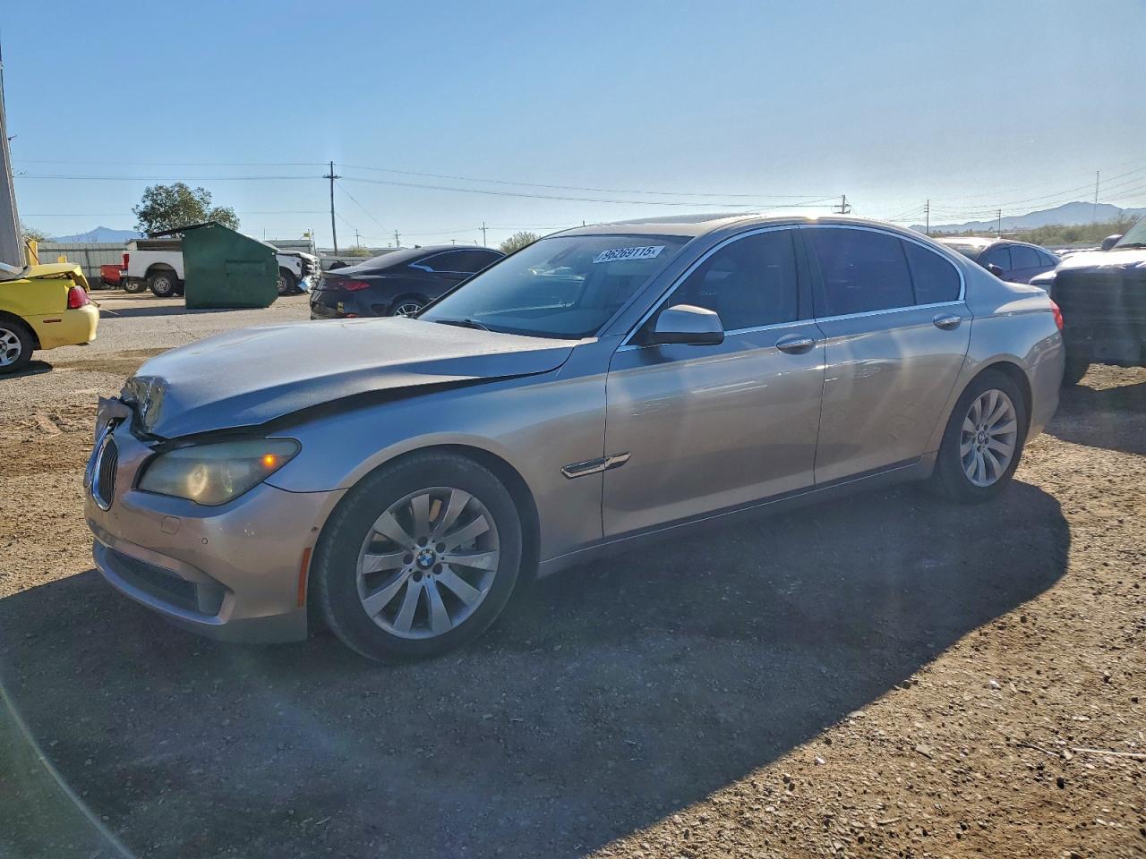 2009 Bmw 750 I Silver vin: WBAKA83599CY34997