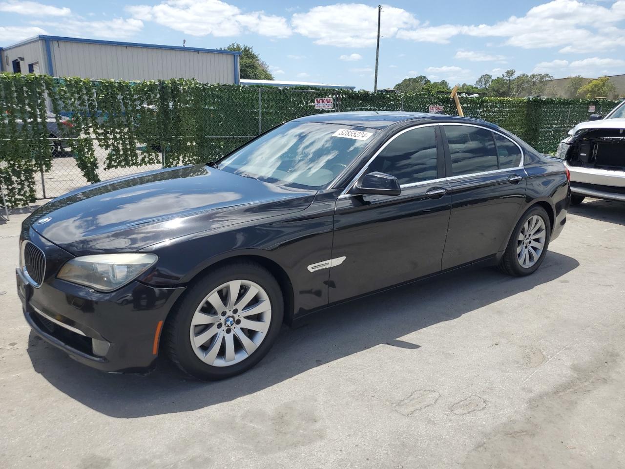 2009 Bmw 750 I Черный vin: WBAKA83599CY35423