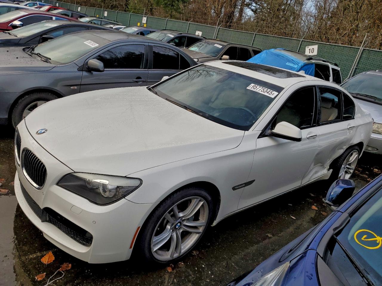 2012 Bmw 750 I White vin: WBAKA8C50CCY37875