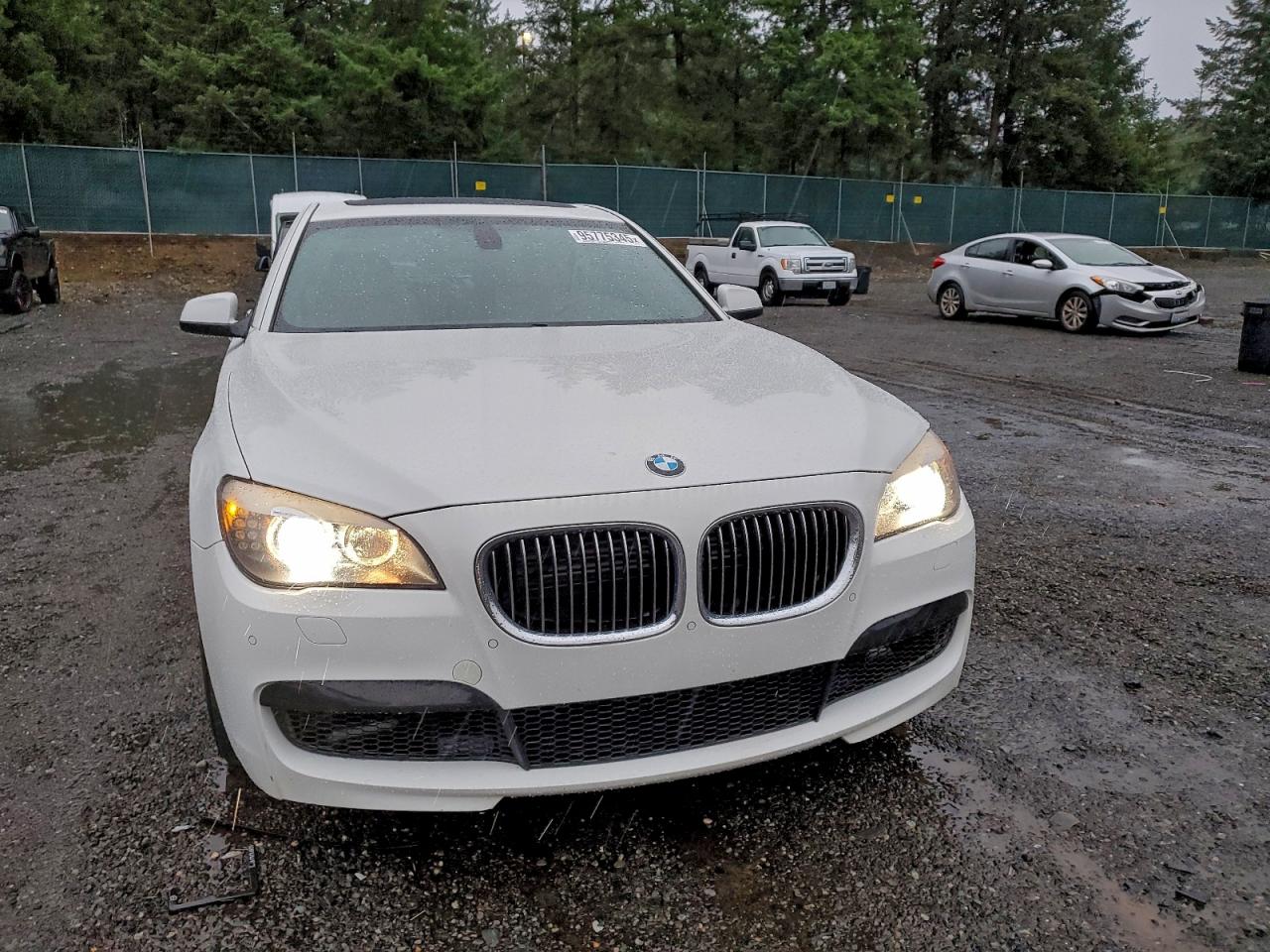 2012 Bmw 750 I White vin: WBAKA8C50CCY37875