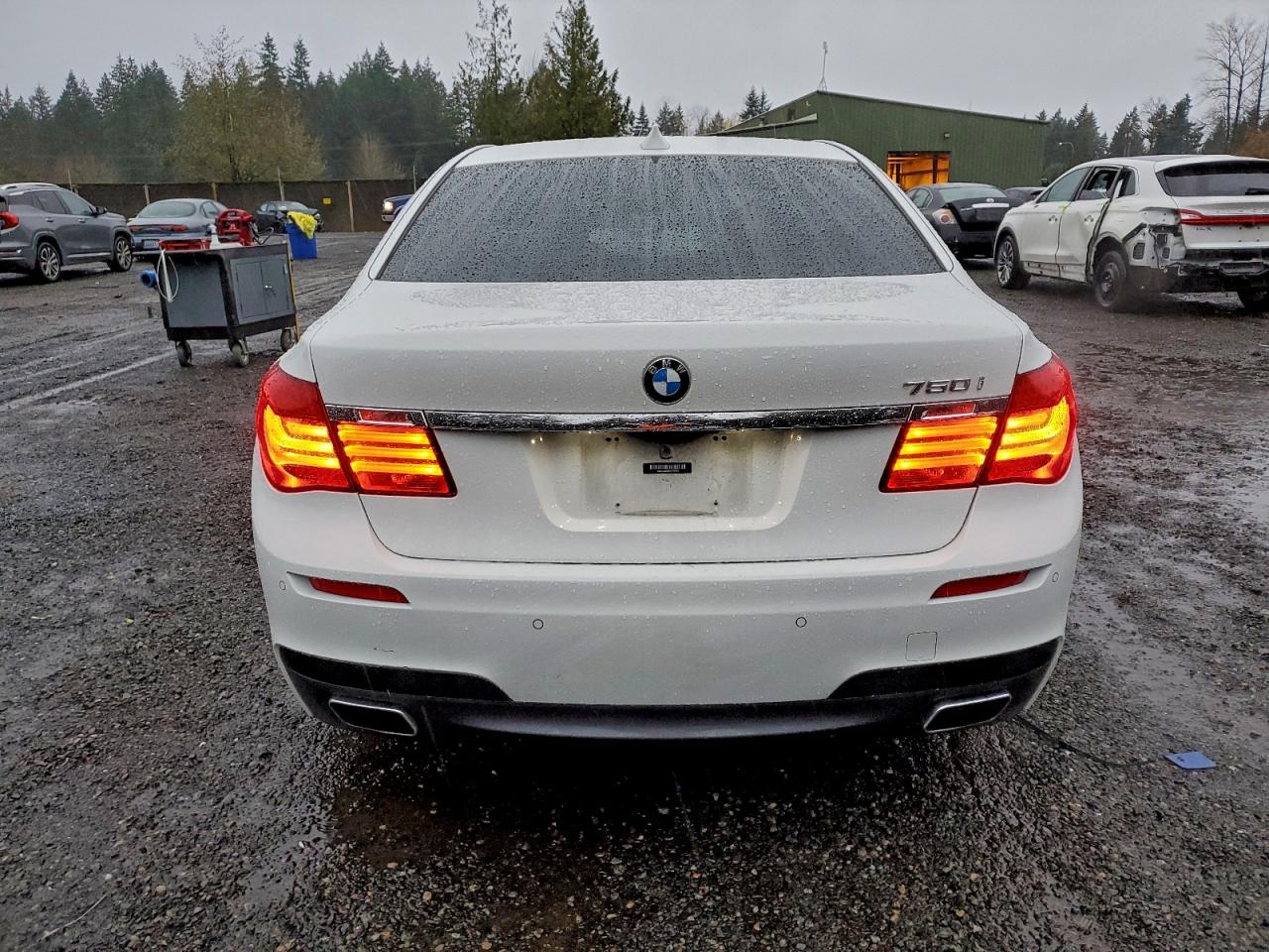 2012 Bmw 750 I White vin: WBAKA8C50CCY37875
