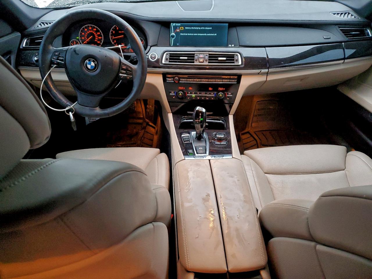 2012 Bmw 750 I White vin: WBAKA8C50CCY37875